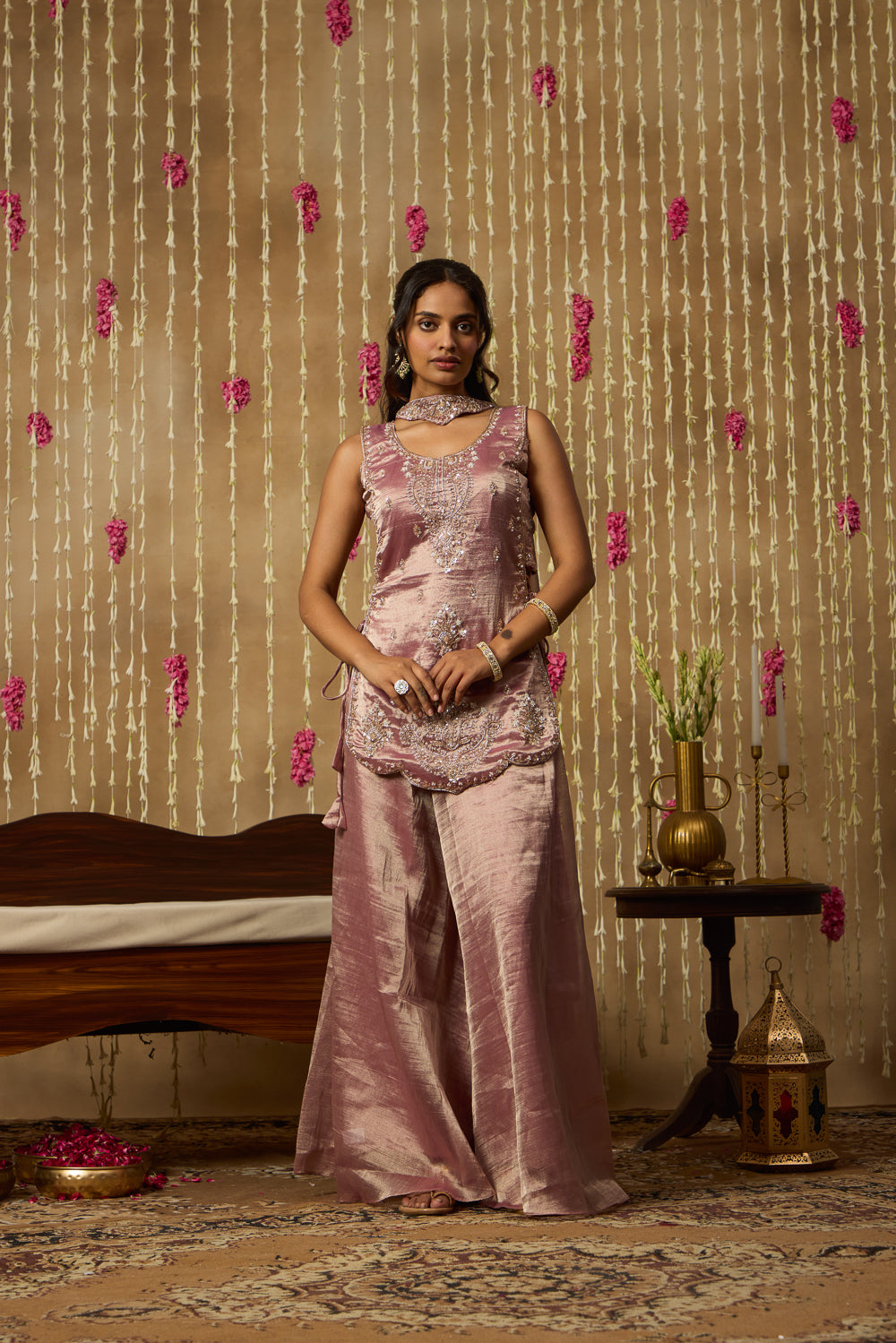 Jhoom Dusty Mauve Kurta Set