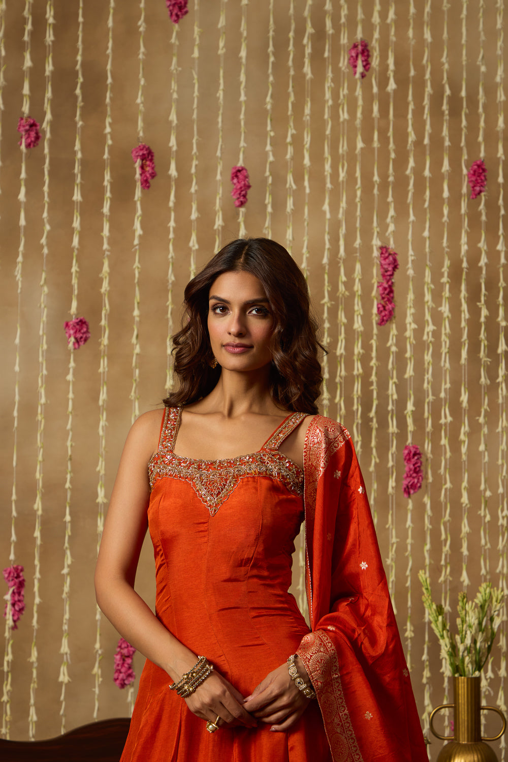 Jhoom Sunset Zari Anarkali Set
