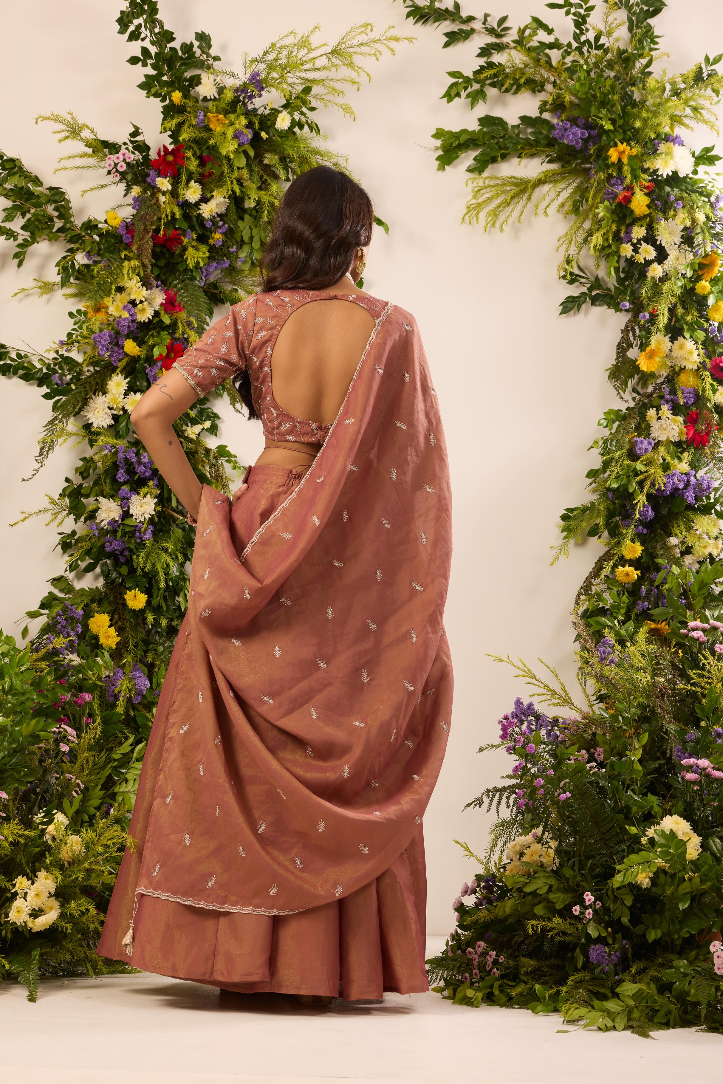 Mastaani Cinnamon Sheen Lehenga Set