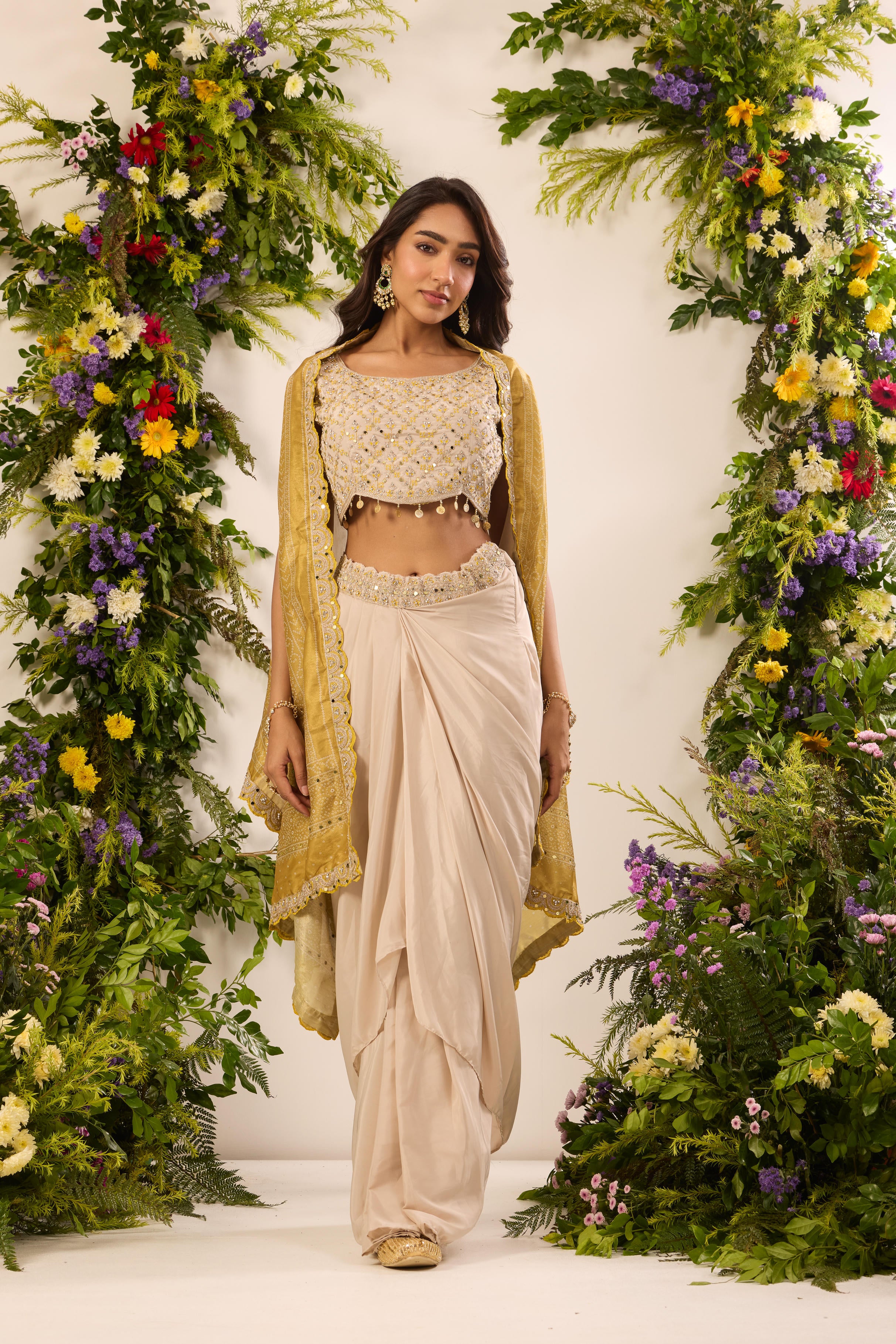 Mastaani Pearl Fern Cape Set