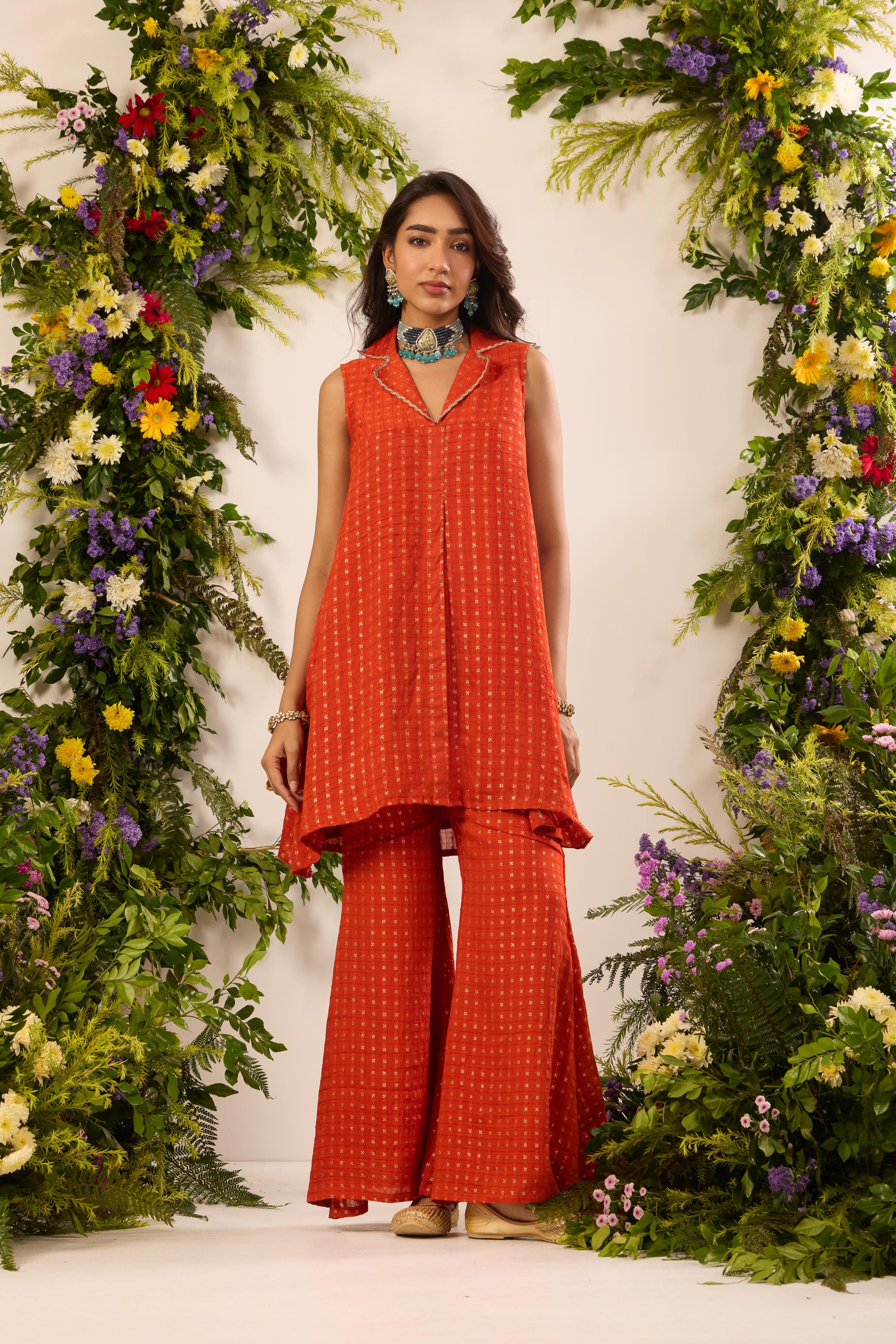 Mastaani Sunset Rust Co-ord Set