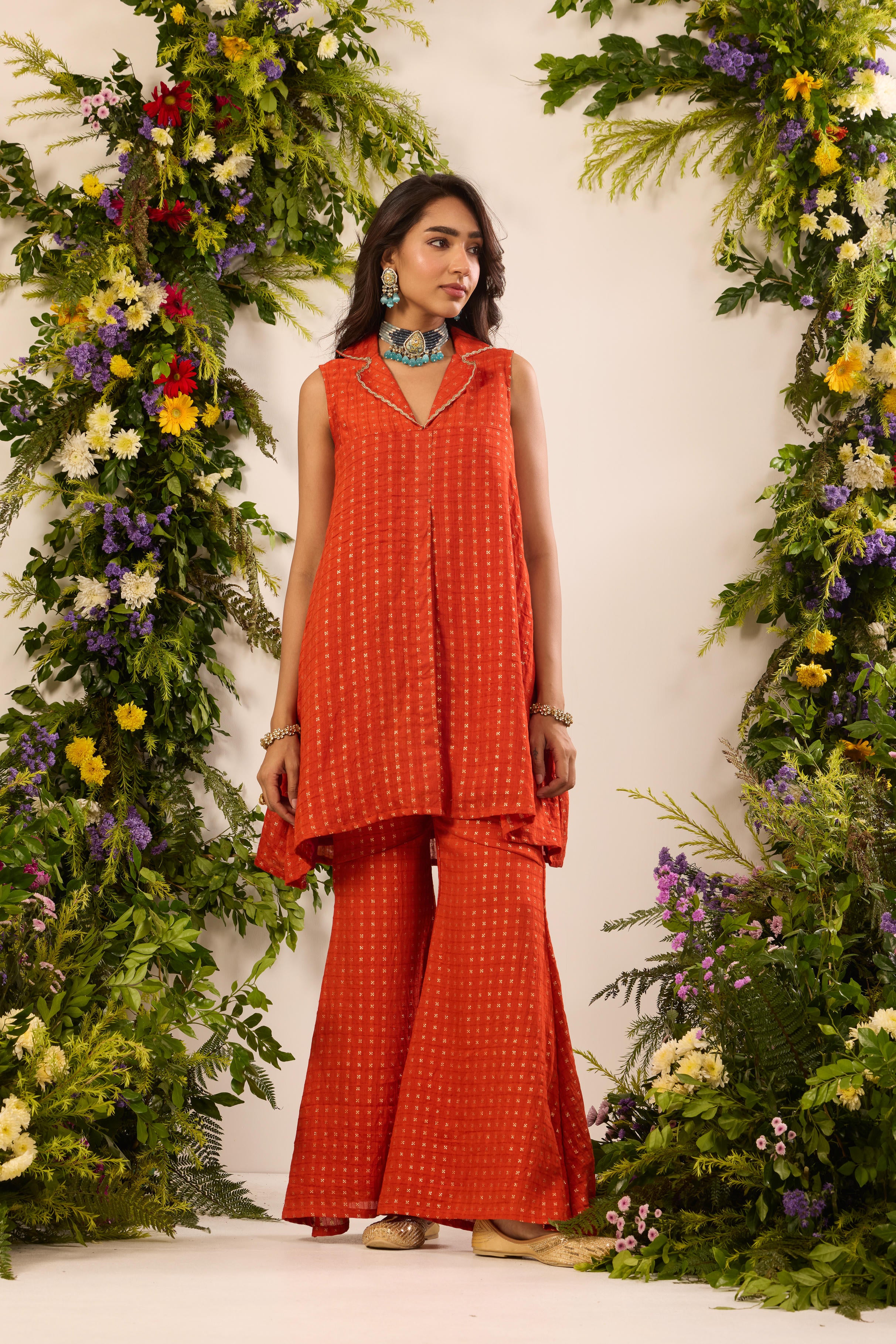 Mastaani Sunset Rust Co-ord Set