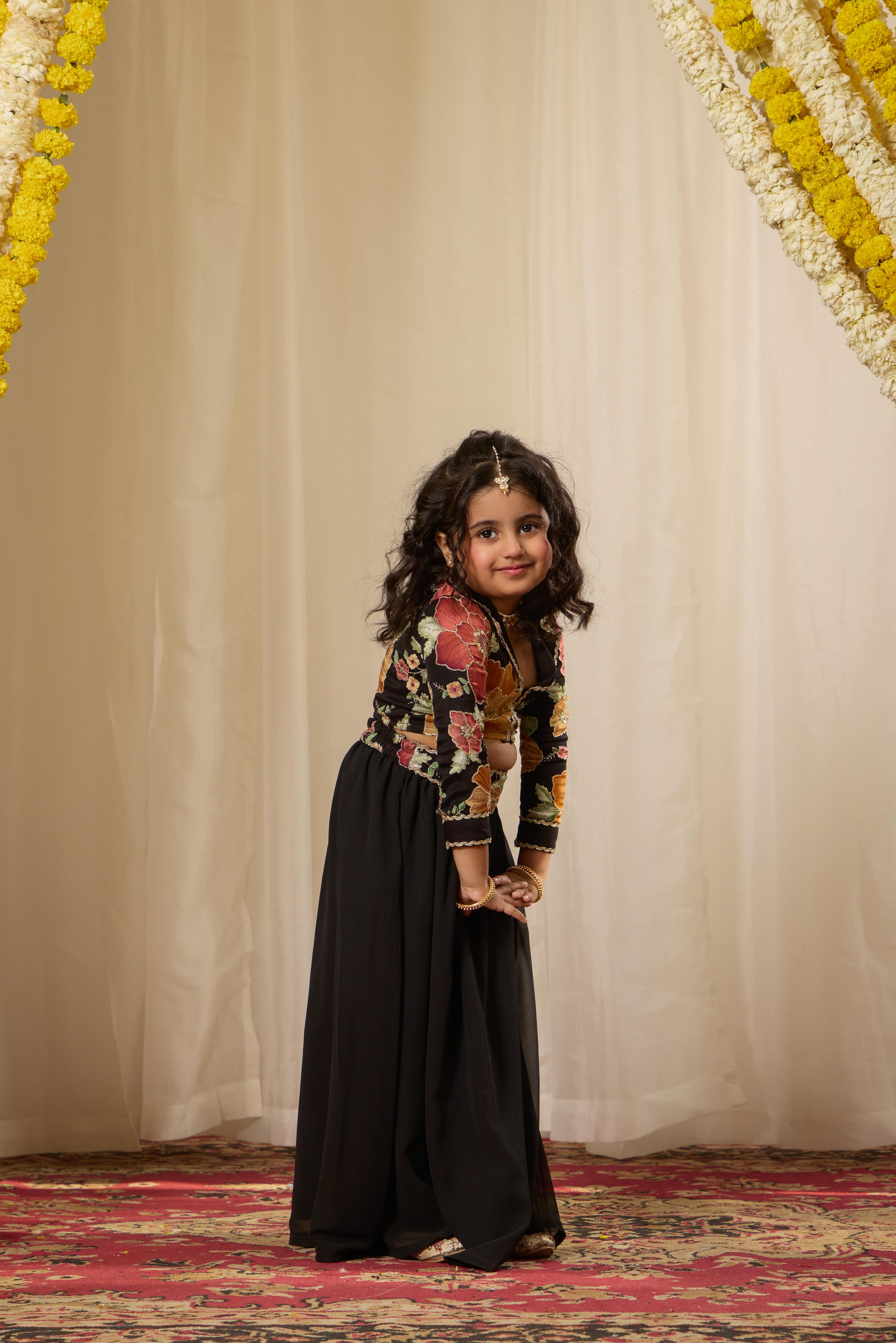 Alaya Kids Midnight Muse Lehenga Set