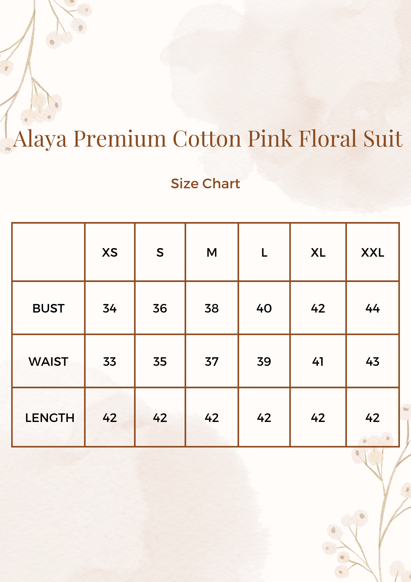 Alaya Premium Cotton Pink Floral Suit Set