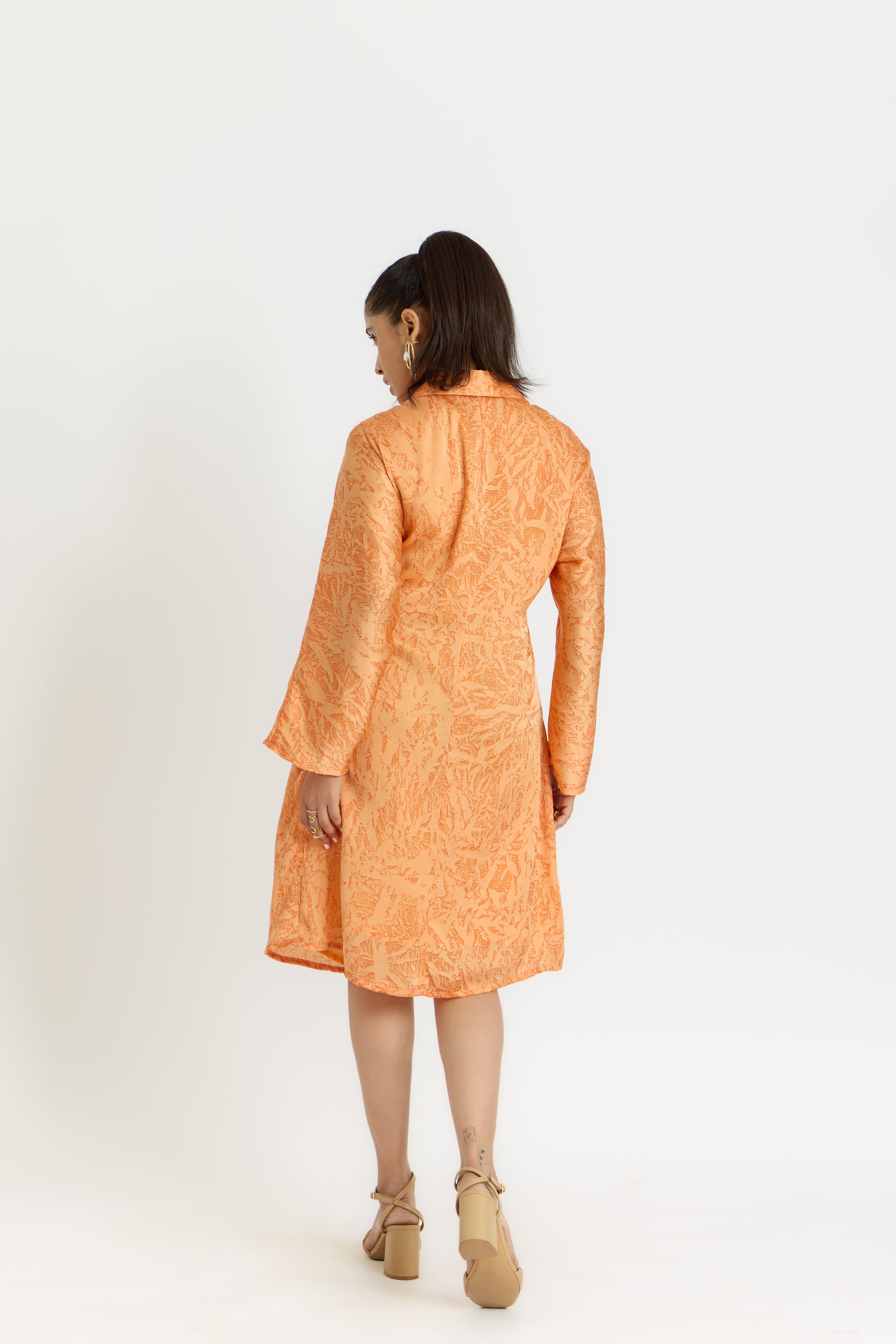 Alaya Cairo Peach Love Front Knot Dress