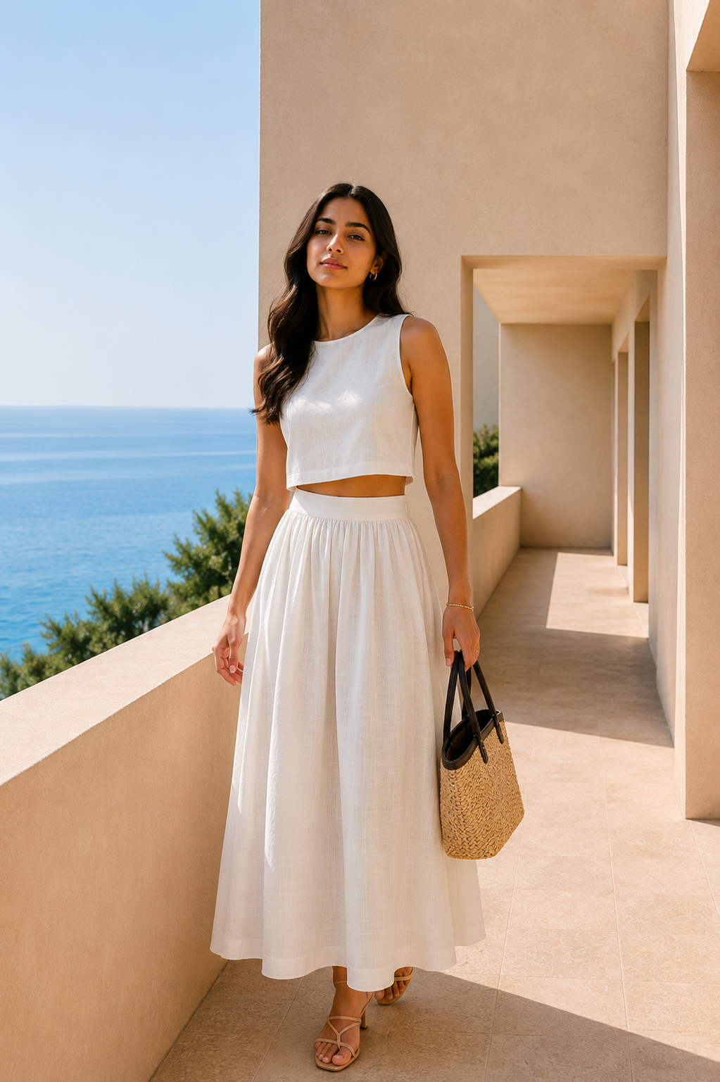 Tokyo White Drift Co-ord