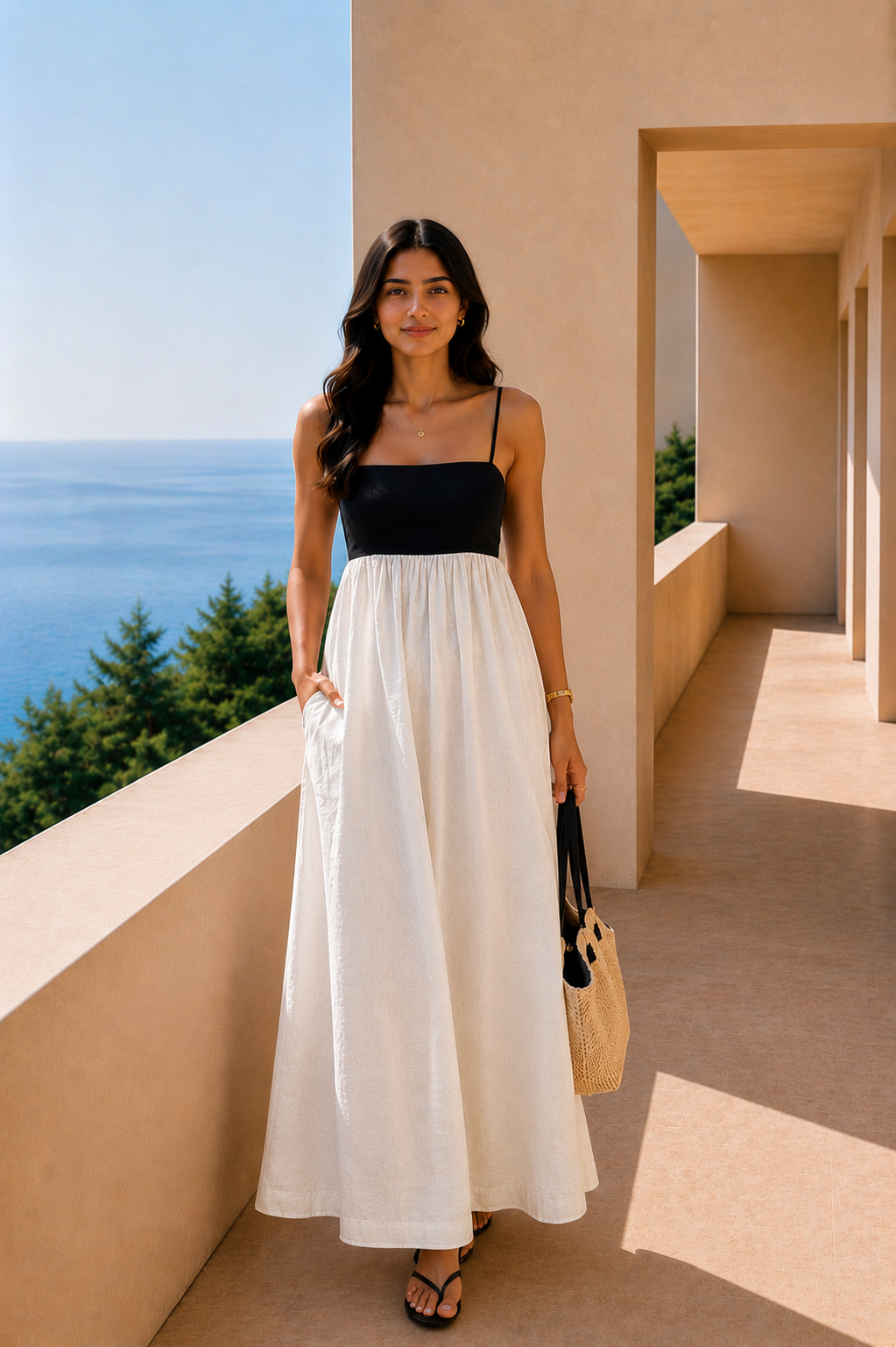 Tokyo Two Tone Drift Dress