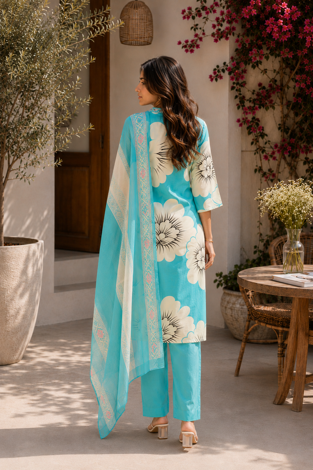 Alaya Select Aqua Bloom Kurta Set 5