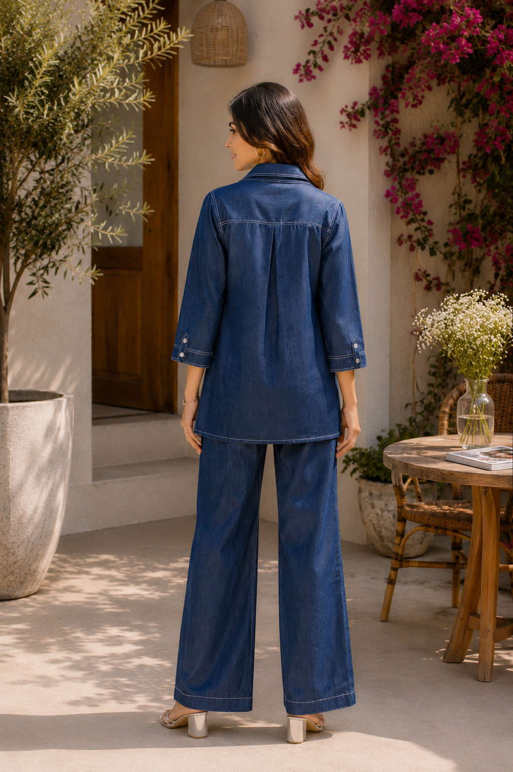Alaya Select Navy Denim Co-ord Set 5