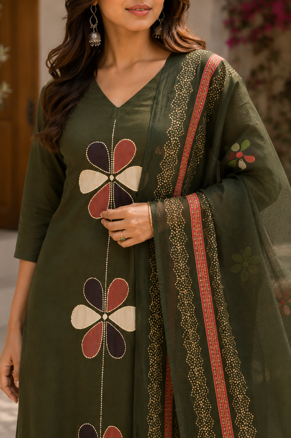 Alaya Select Forest Green Kurta Set 3