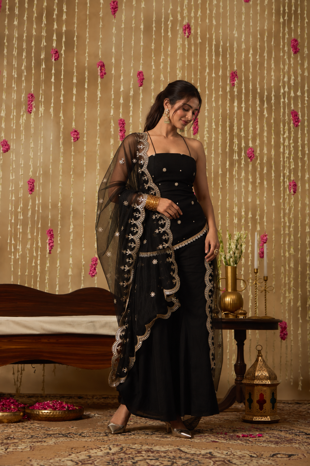 Jhoom Midnight Corset Kurta Set