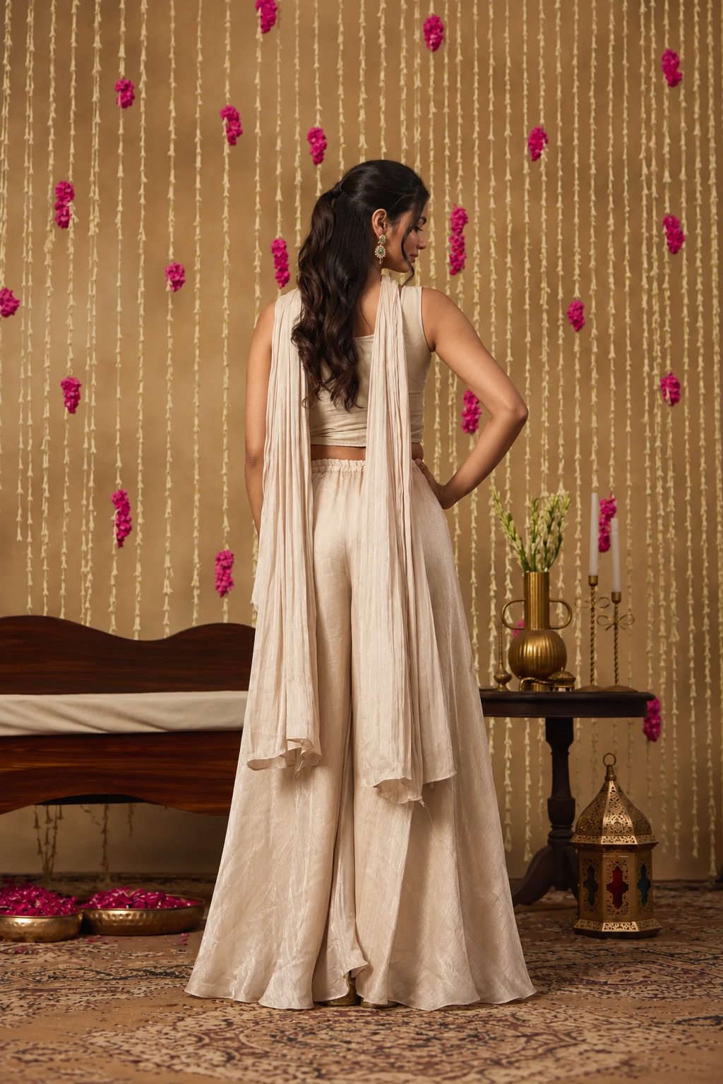 Jhoom Champagne Sequin Fusion Set