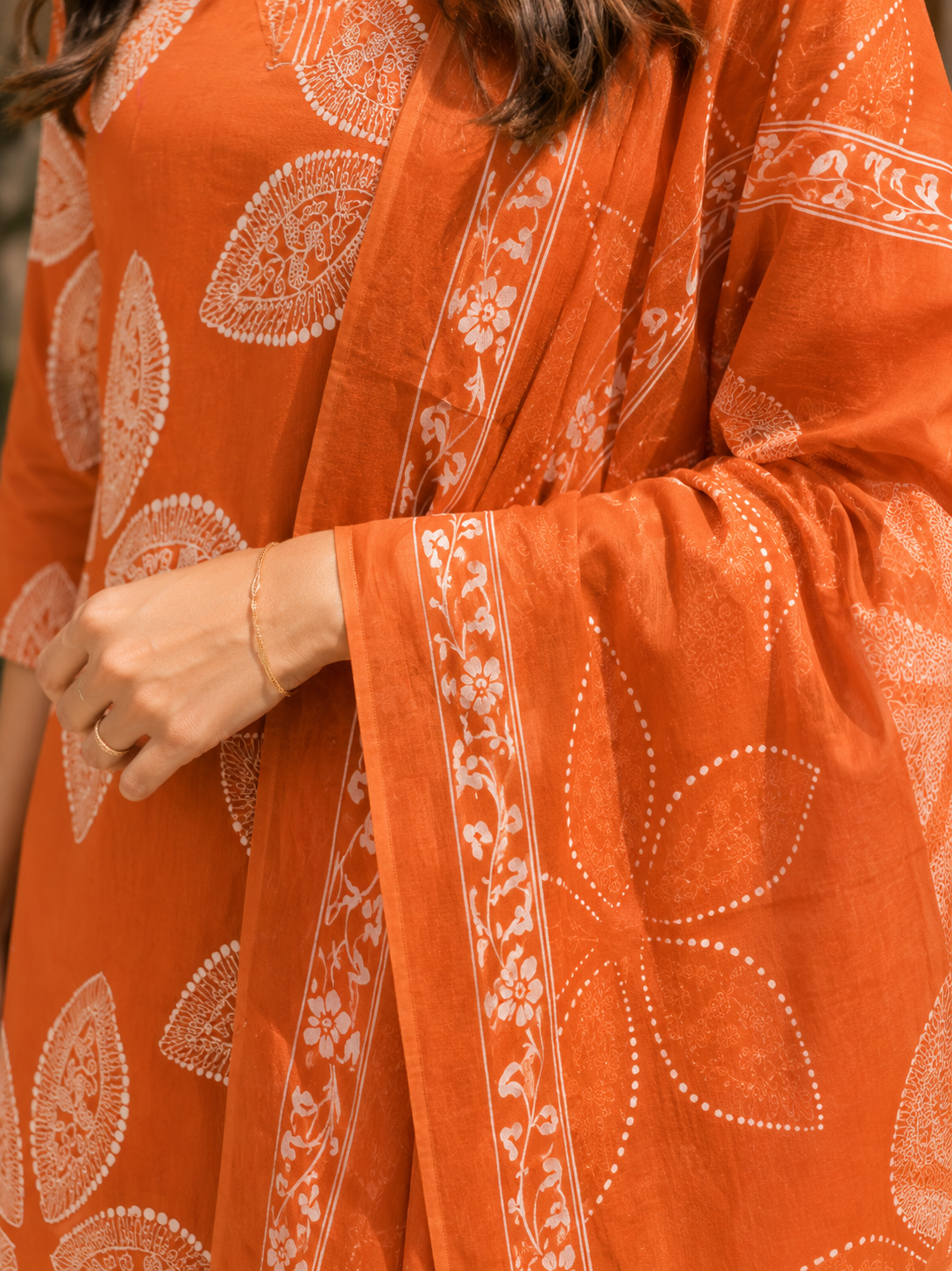 Alaya Select Cinnamon Cotton Kurta Set 3