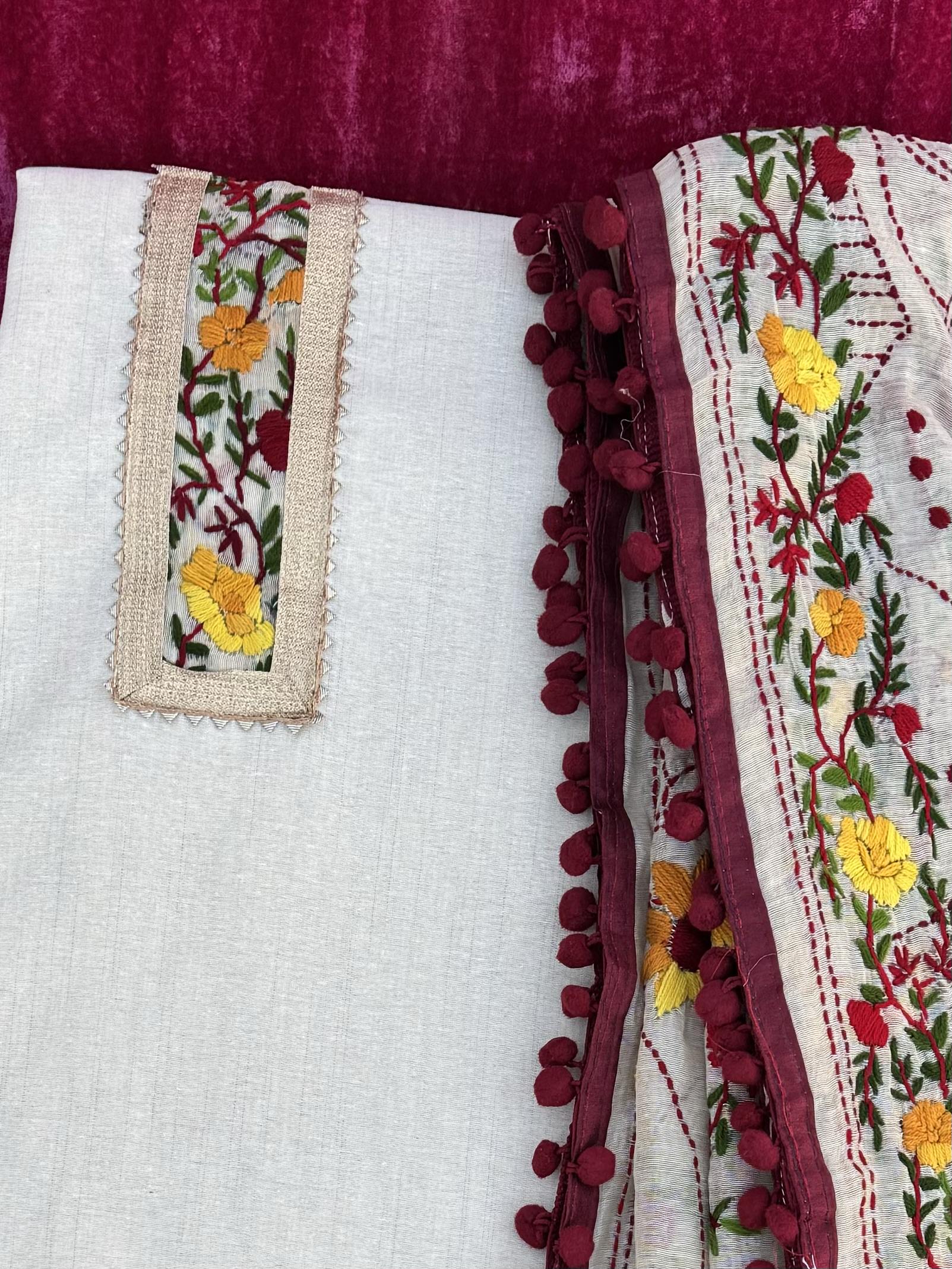 Alaya Rozana Ruby Siyahi Unstitched Suit Set