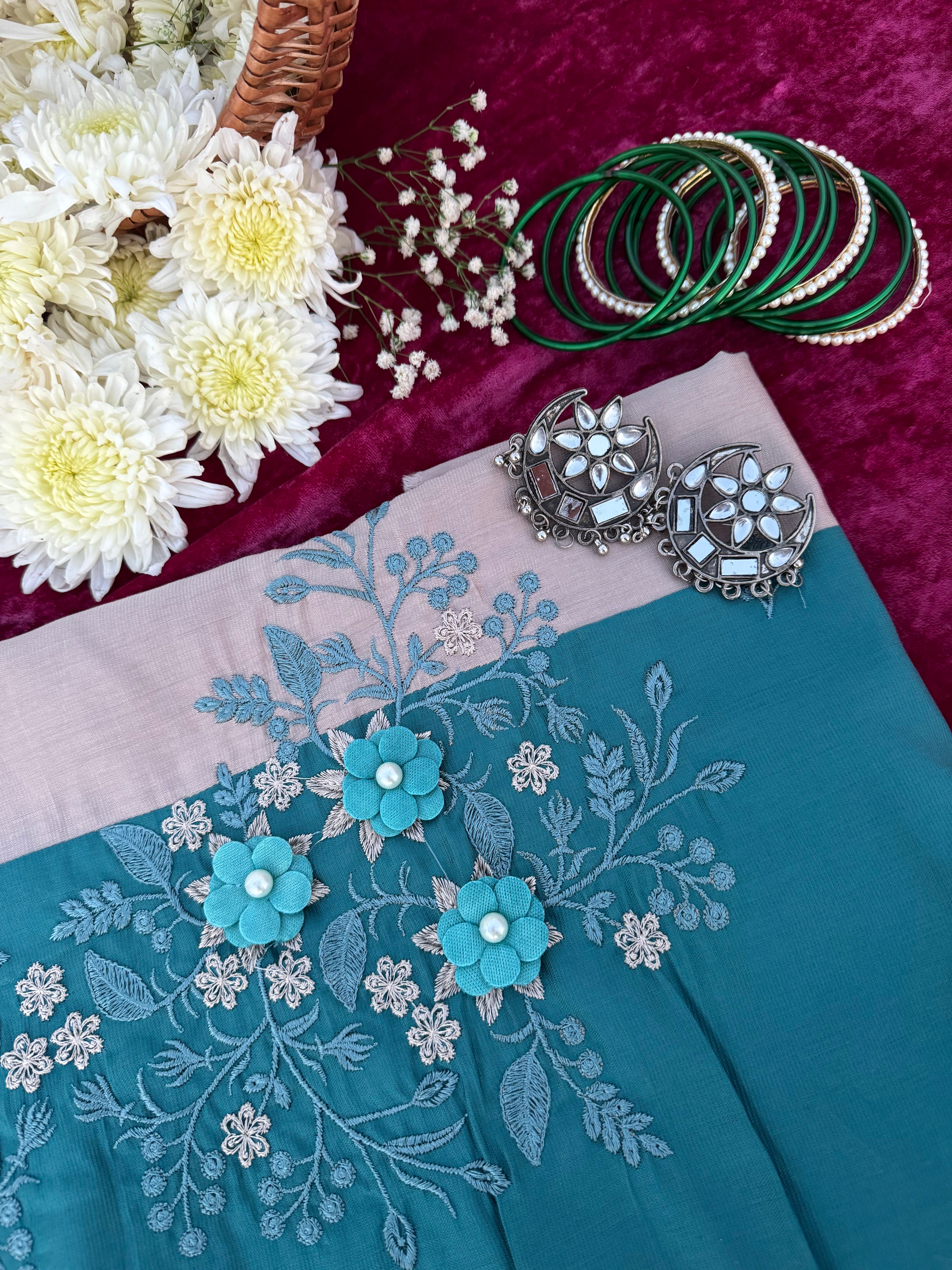 Alaya Rozana Blue Nazakat Unstitched Suit Set