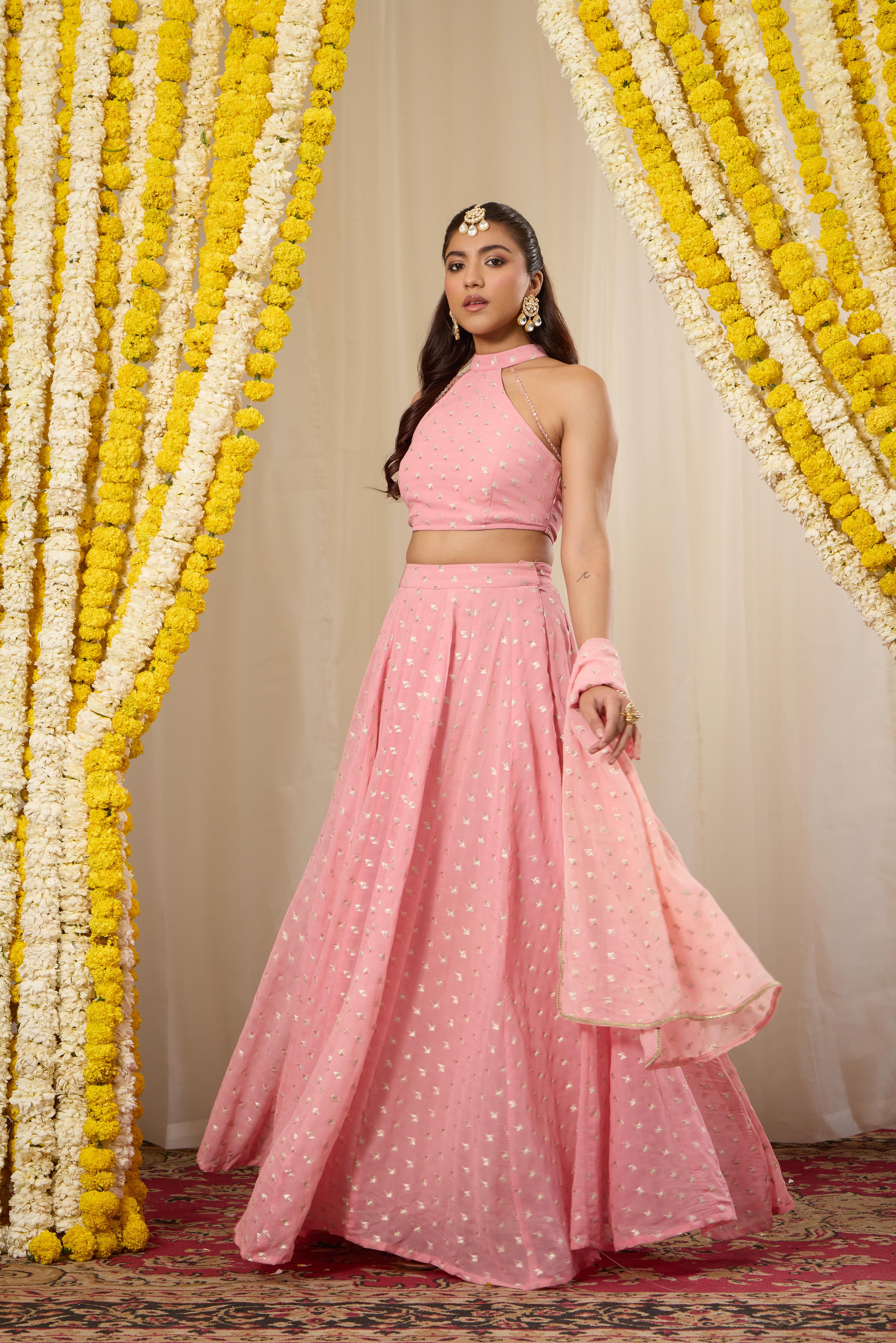 Malang Candy Pink Lehenga Set