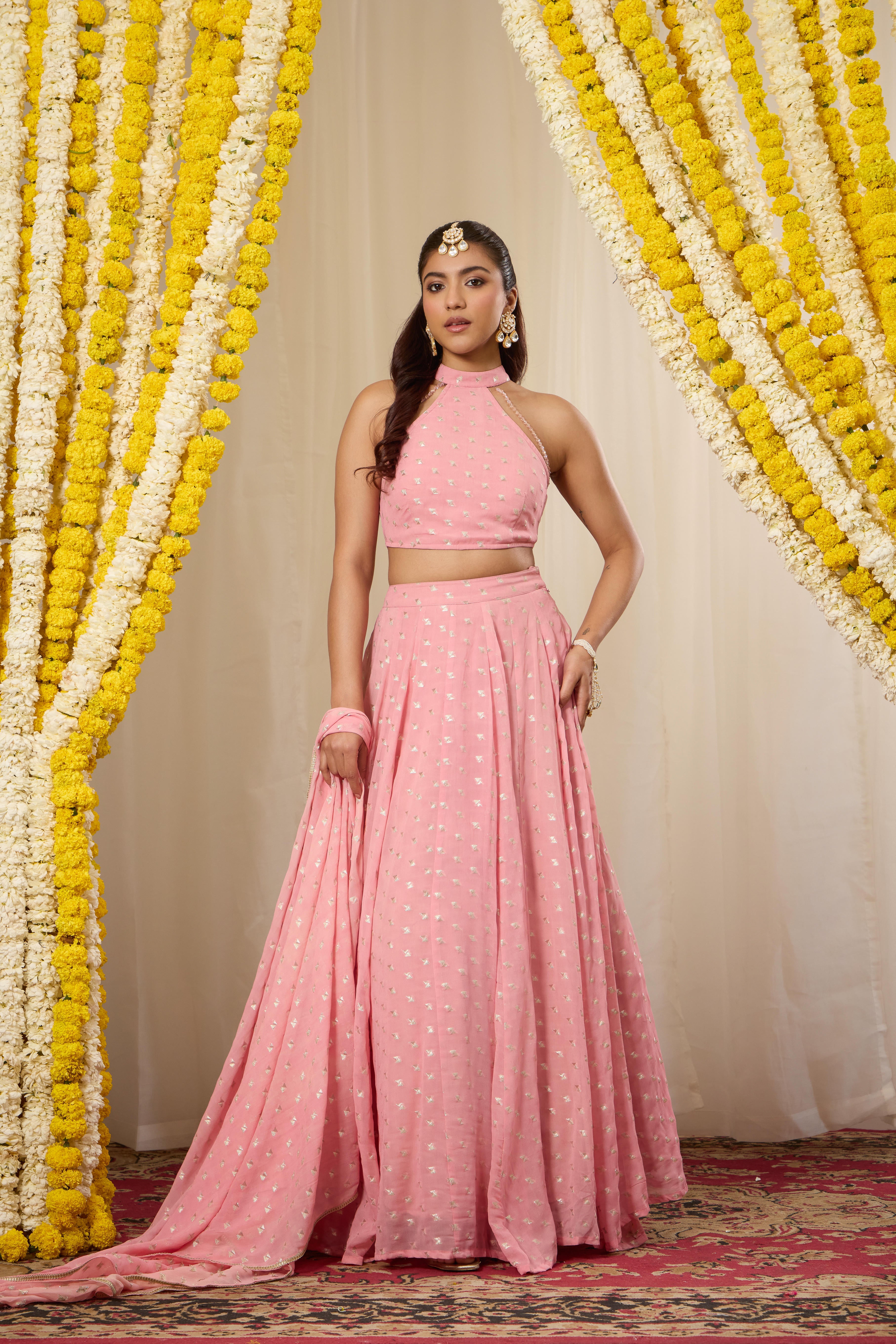 Malang Candy Pink Lehenga Set