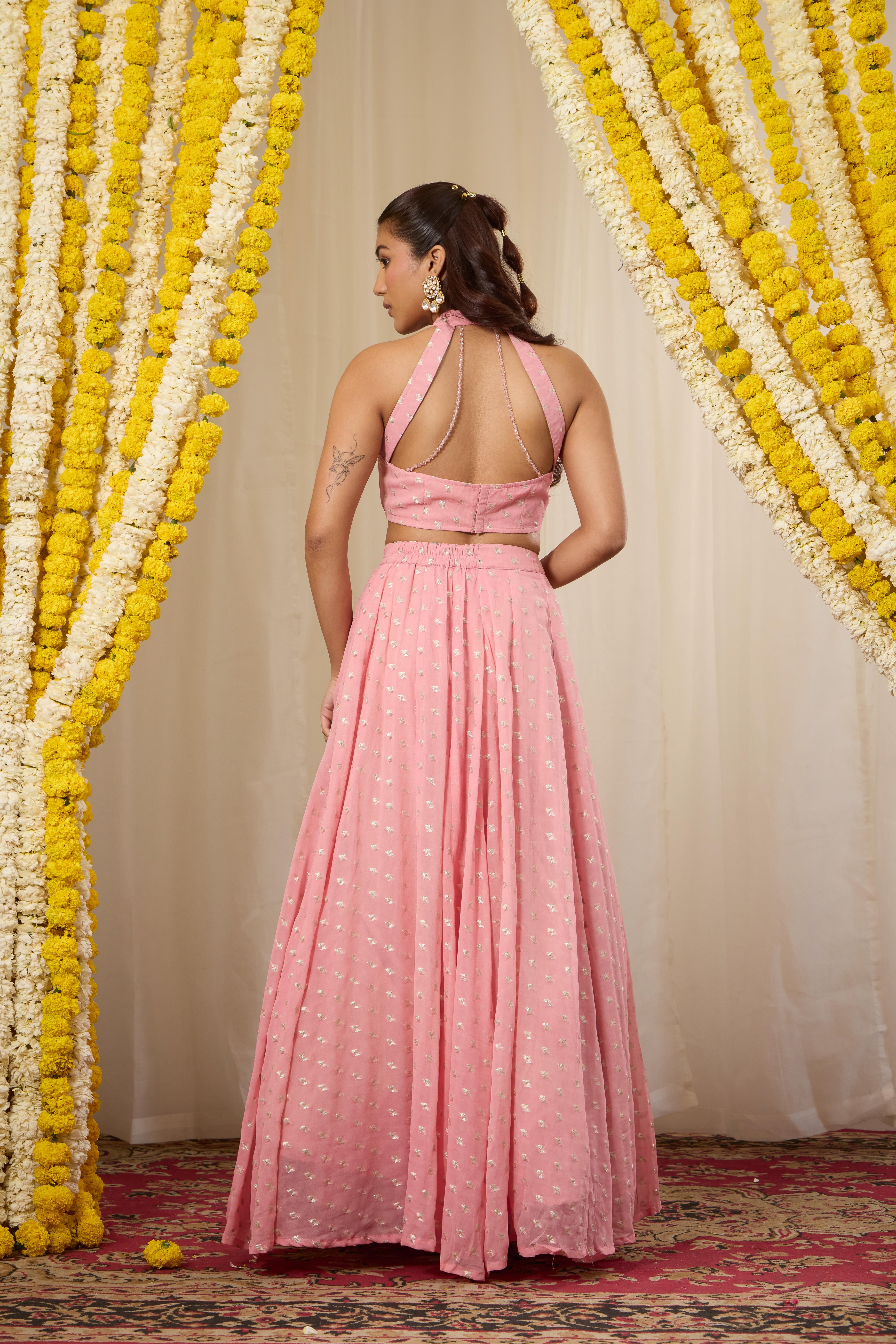 Malang Candy Pink Lehenga Set