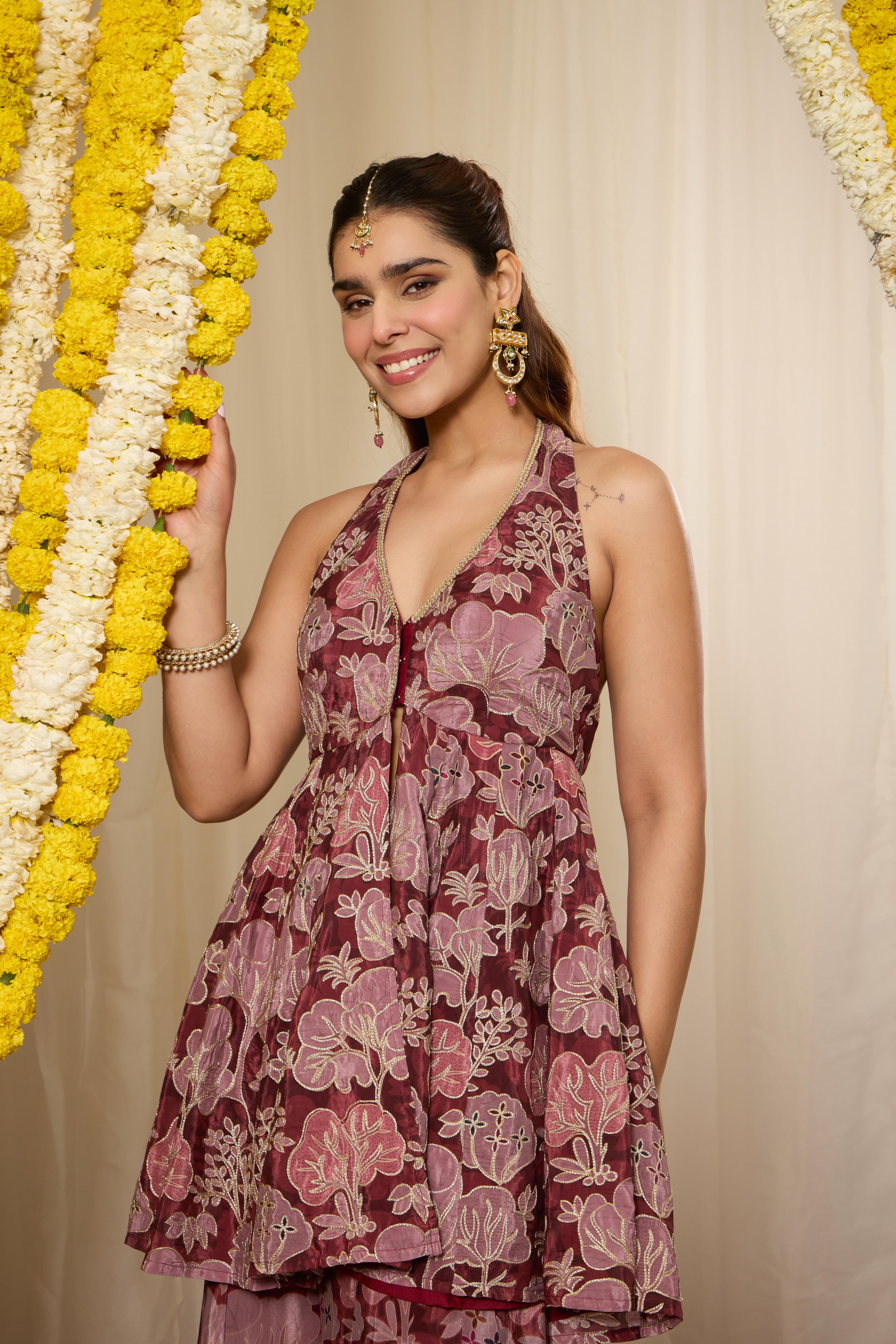 Malang Muted Maroon Kurta Set