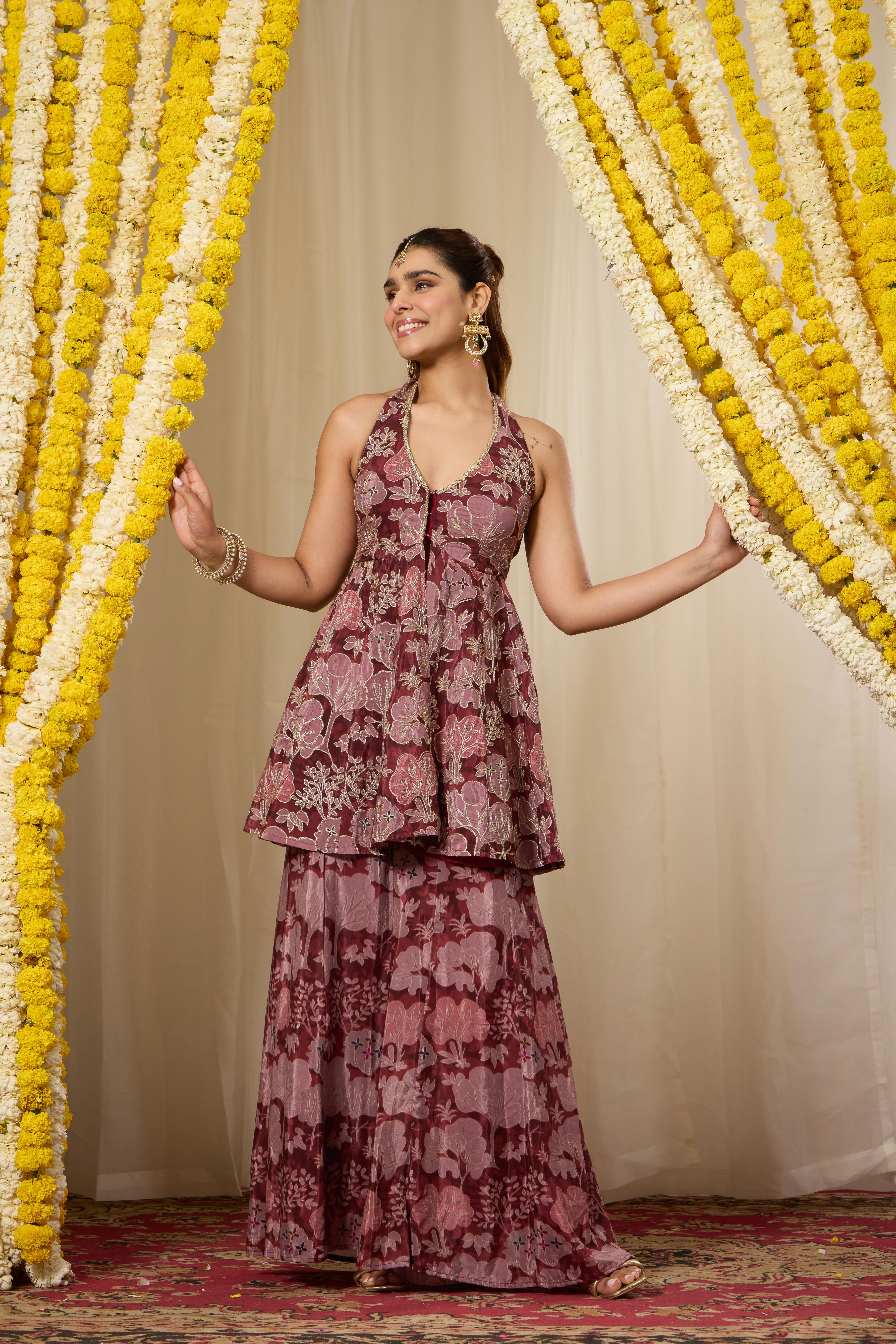 Malang Muted Maroon Kurta Set