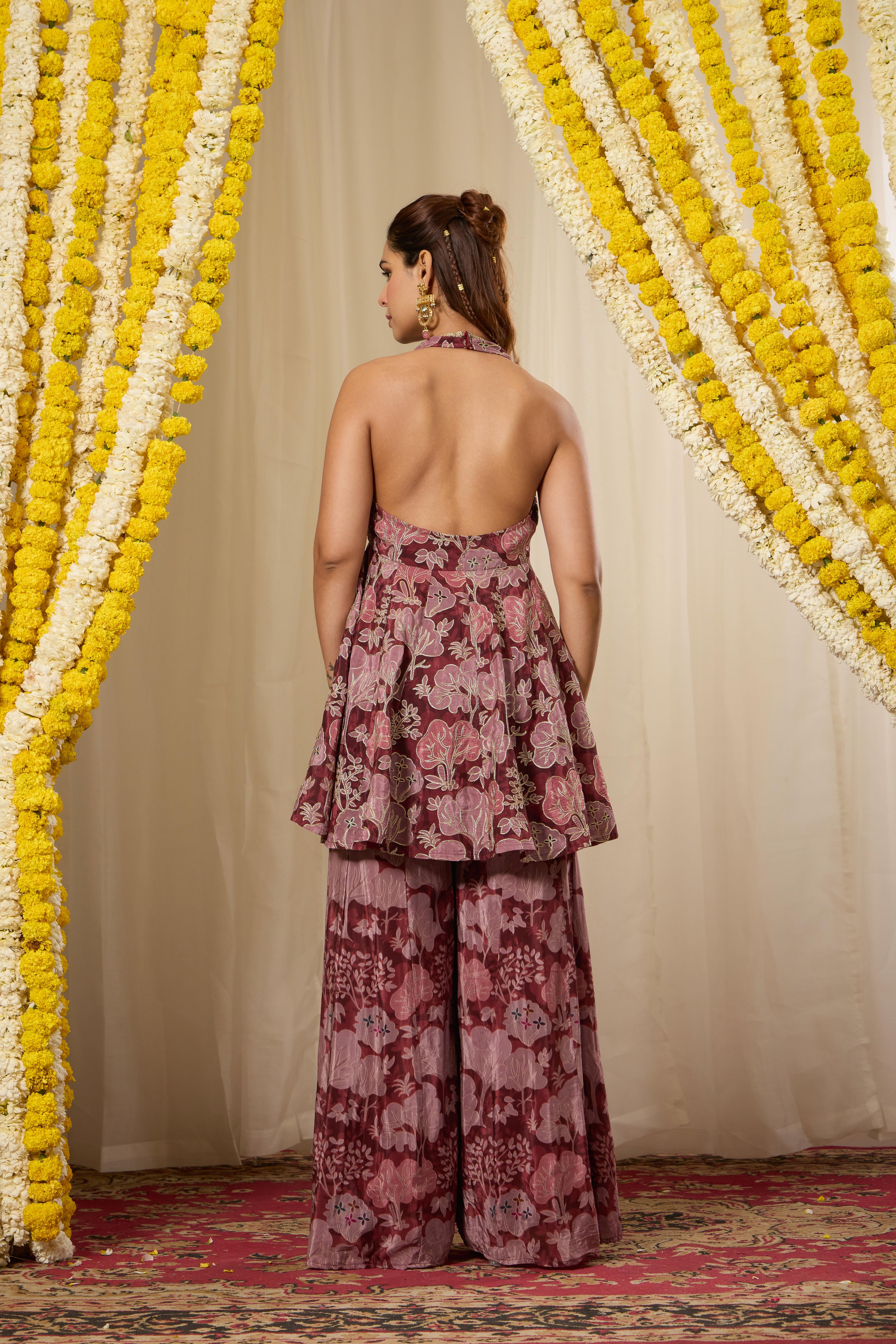 Malang Muted Maroon Kurta Set