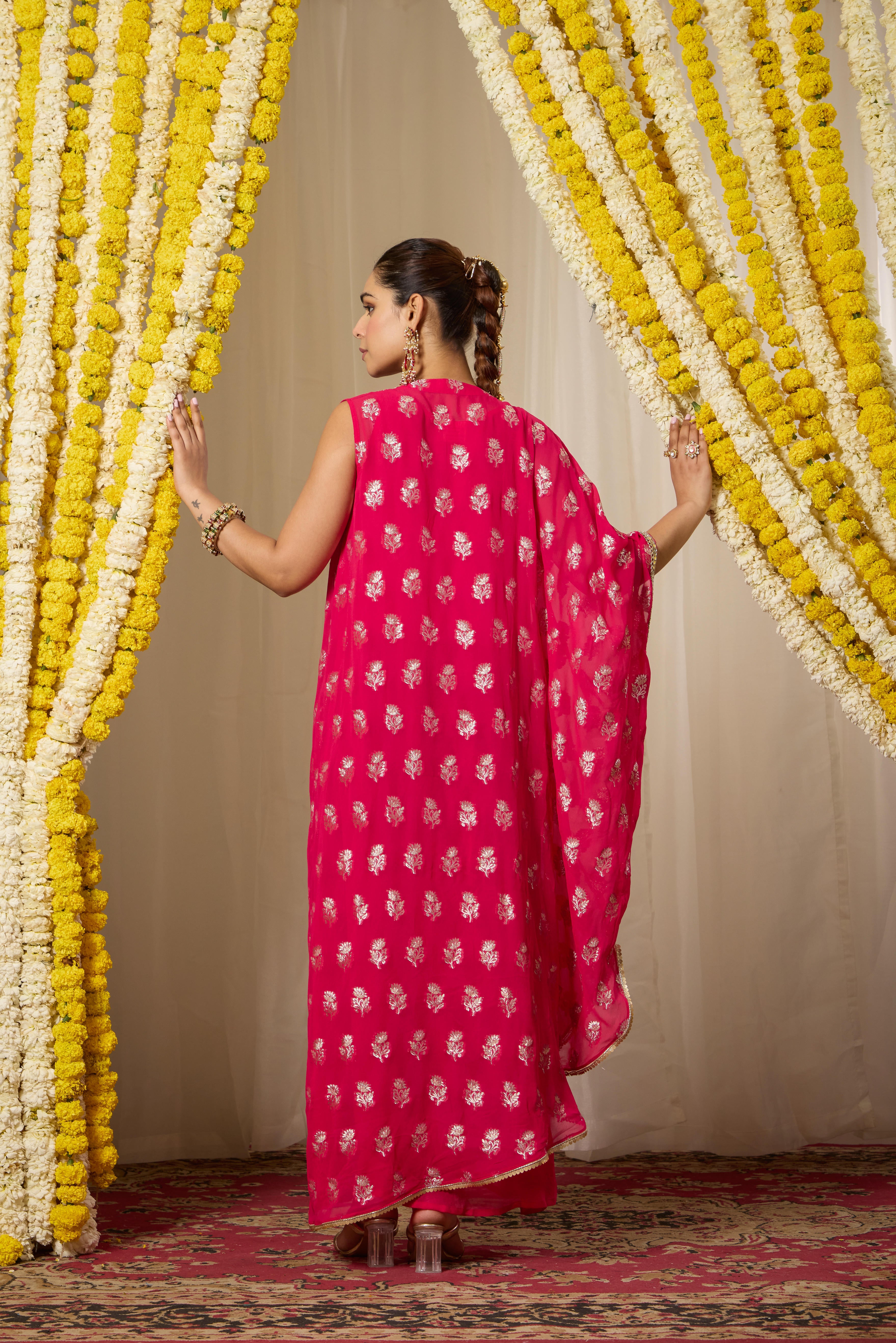 Malang Rich Fuchsia Pink Kaftan