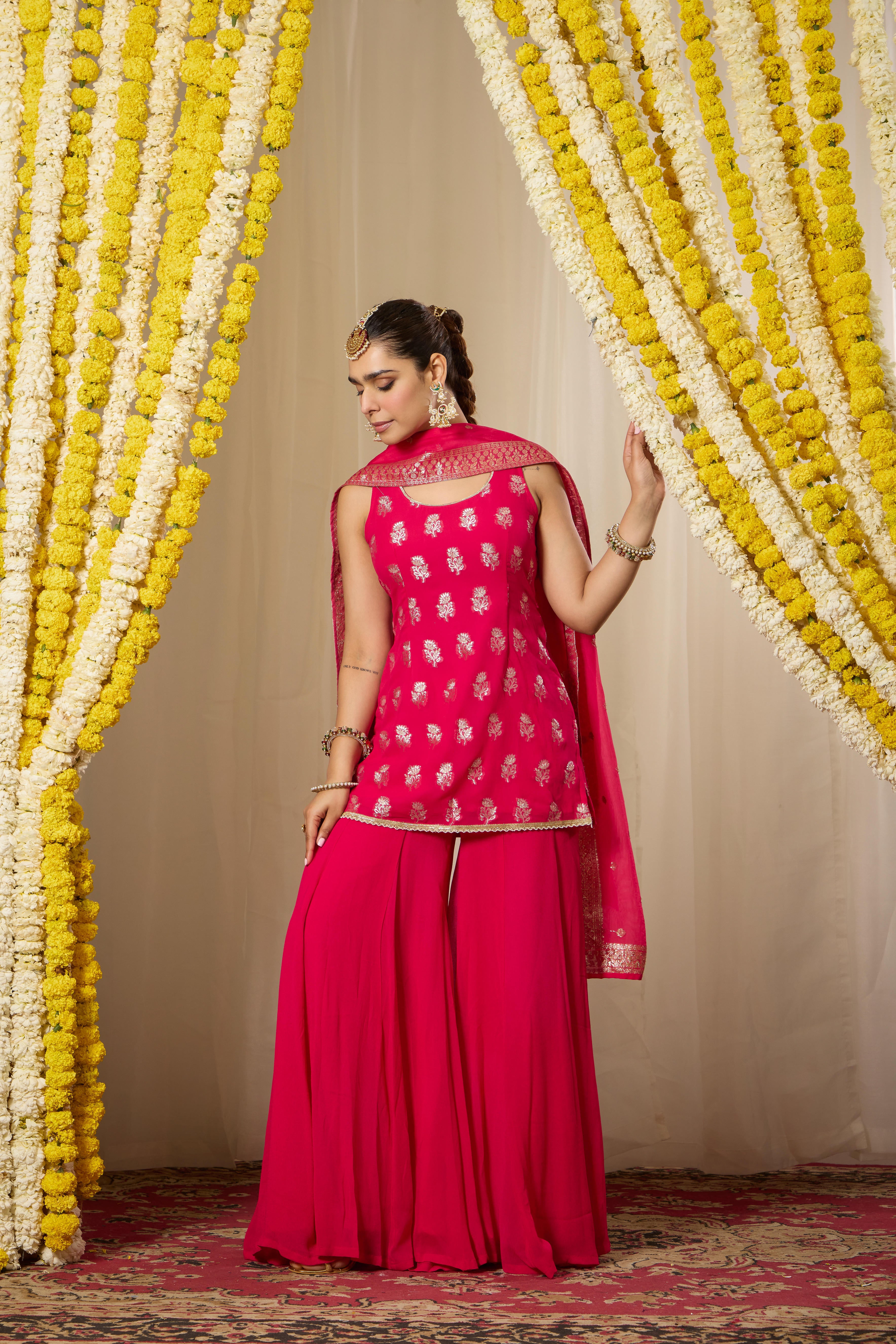 Malang Rich Fuchsia Pink Kurta Set