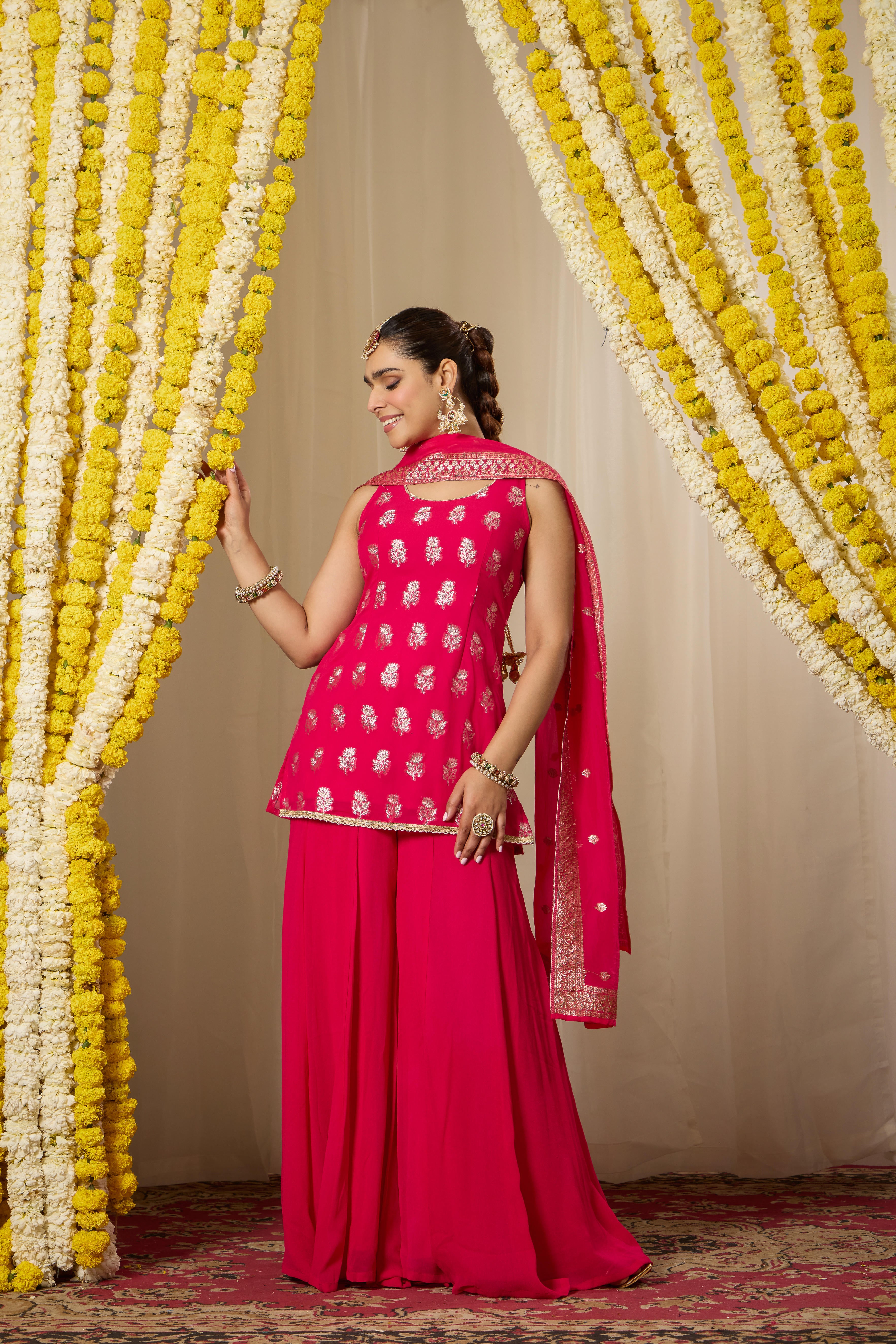 Malang Rich Fuchsia Pink Kurta Set