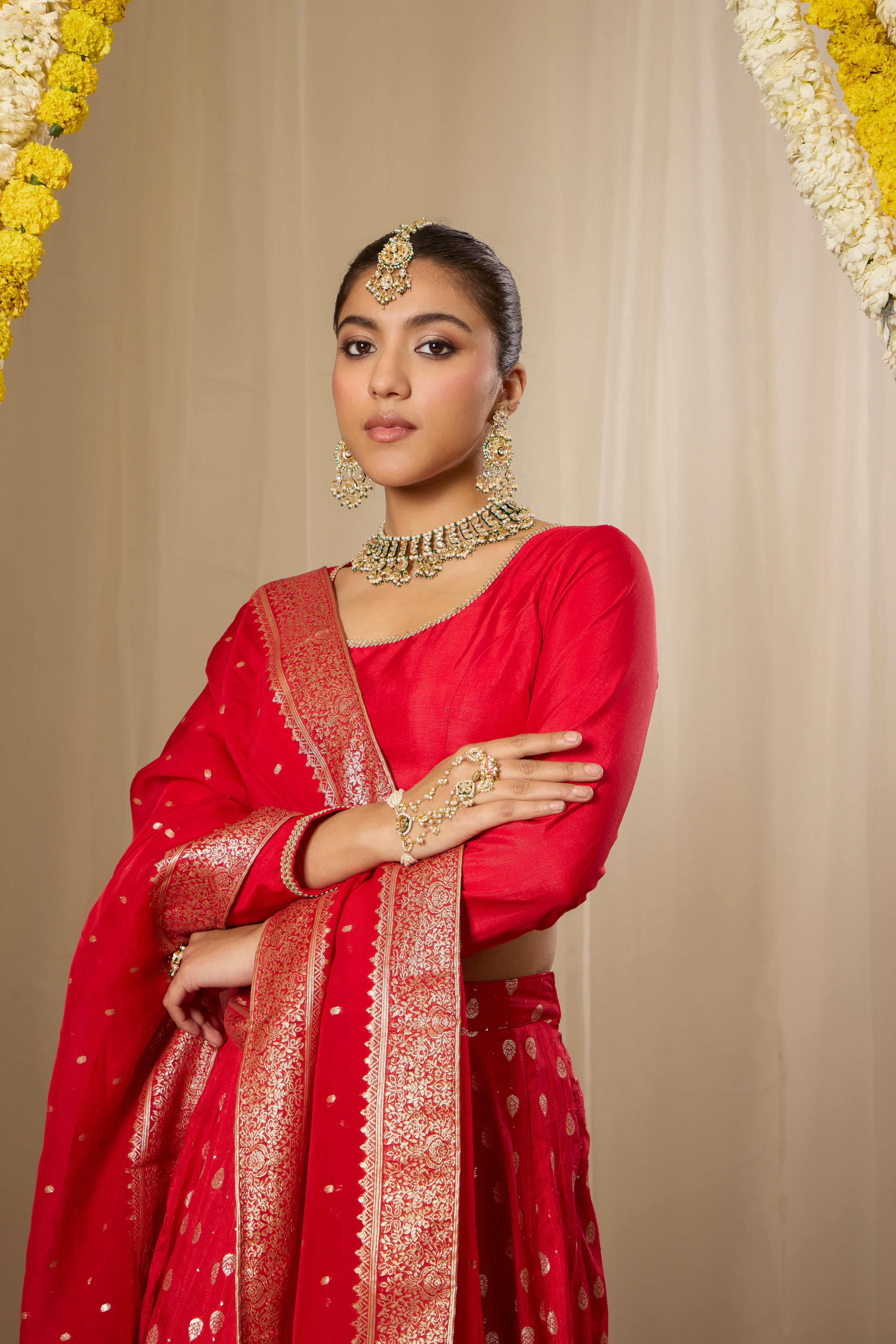 Malang Shahi Red Lehenga Set