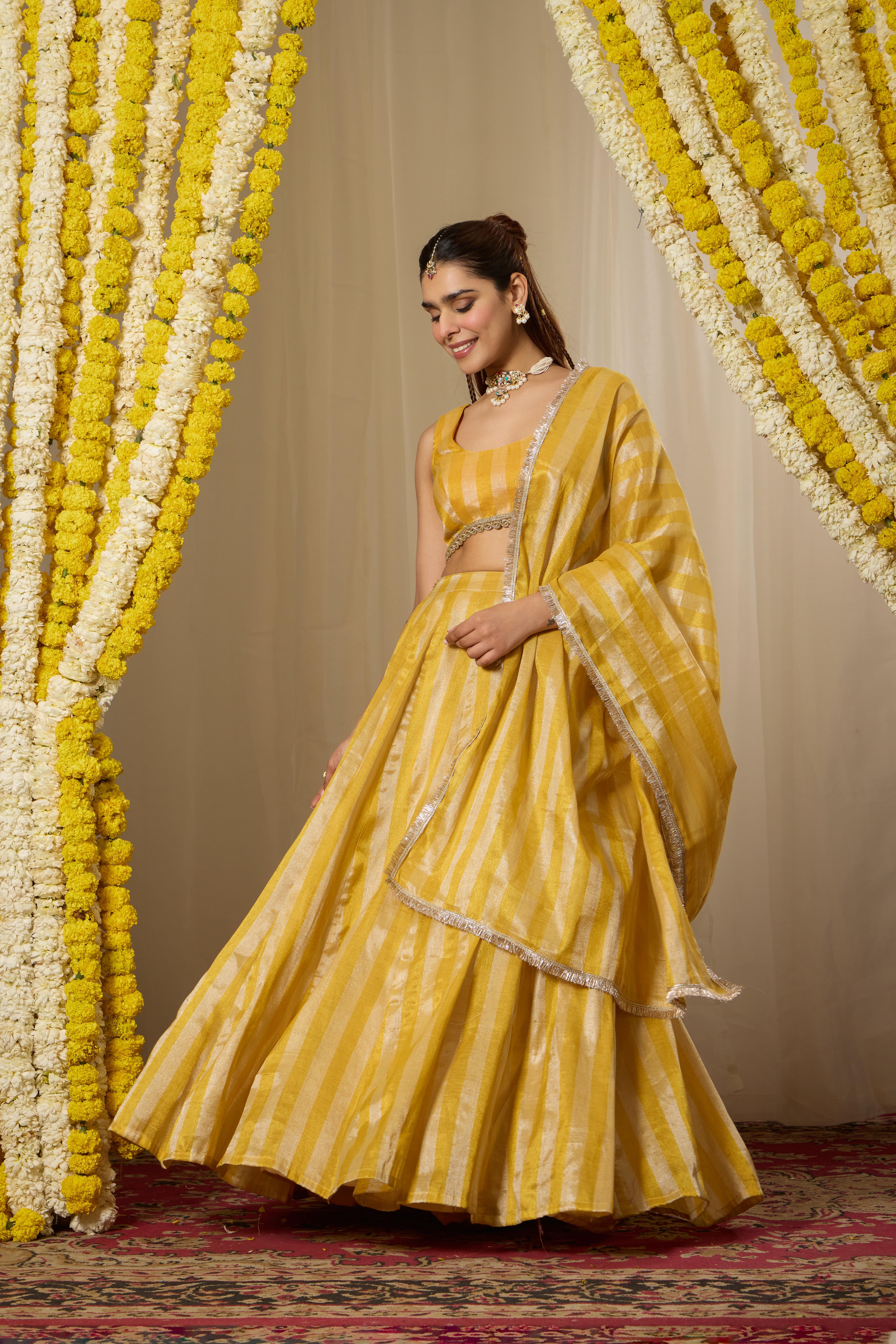 Malang Sunshine Yellow Lehenga Set