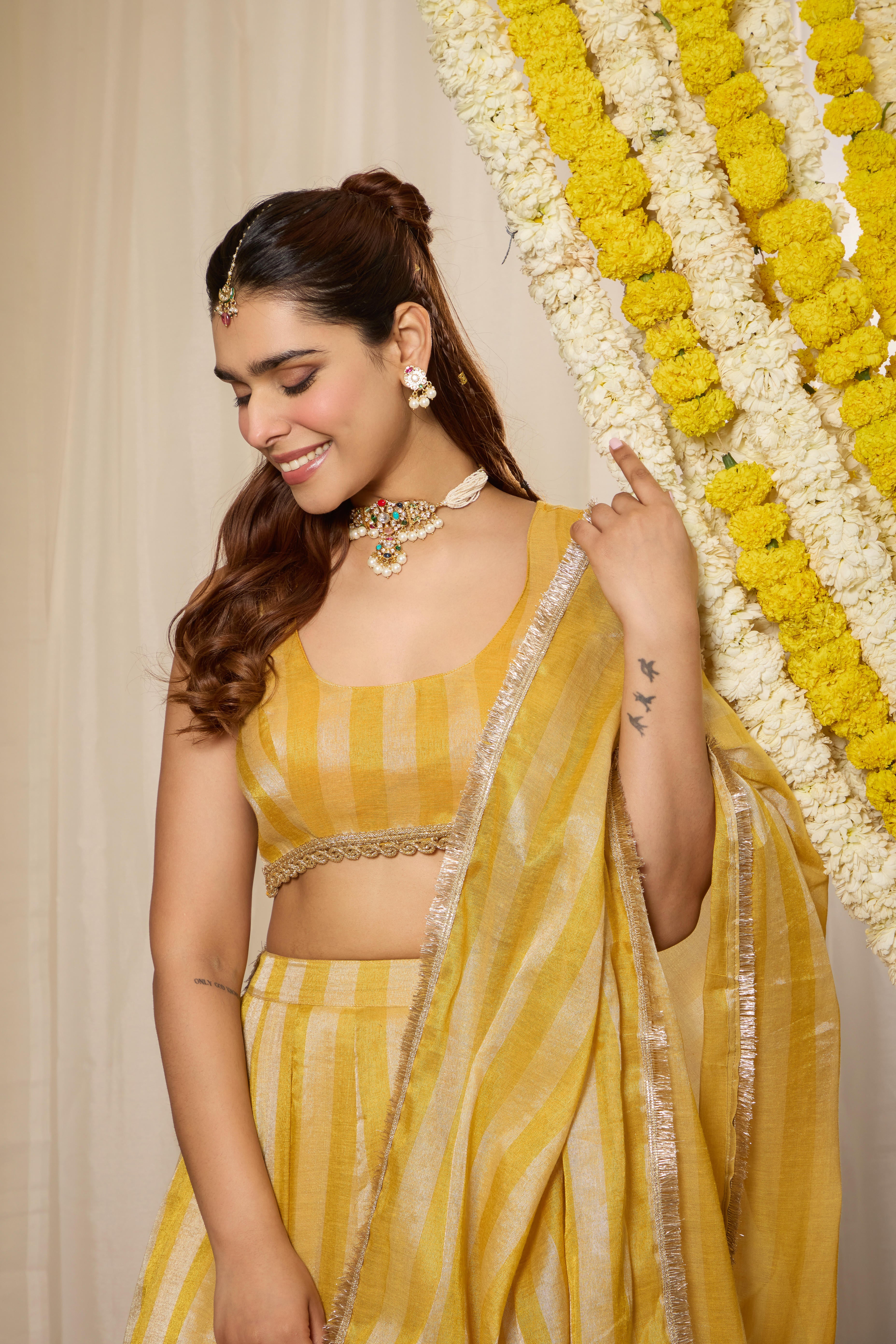 Malang Sunshine Yellow Lehenga Set