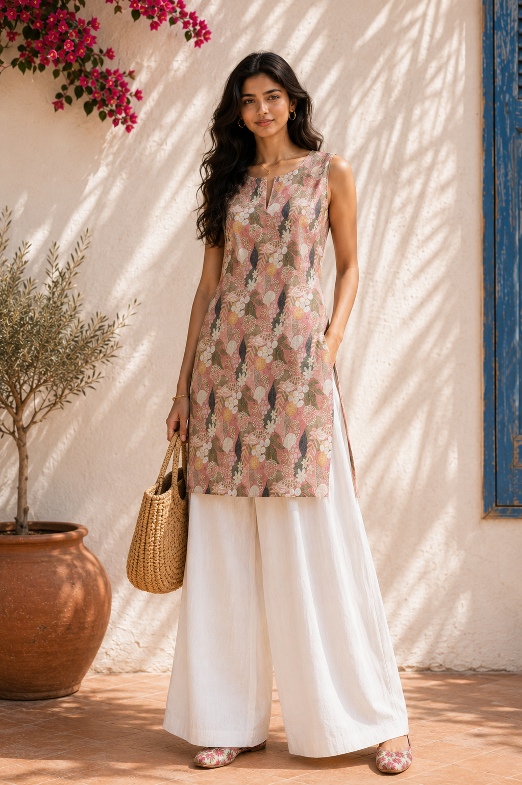 Aahista Dusty Rose Kurta Set 6
