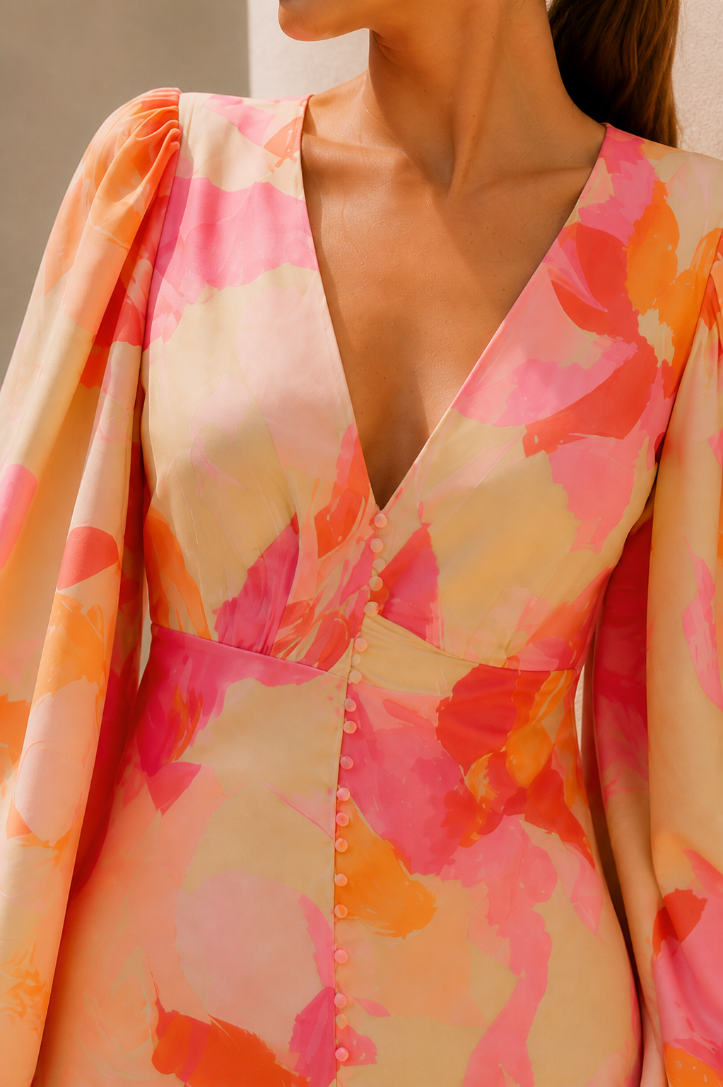 Amalfi Sunset Bloom Short Dress 4
