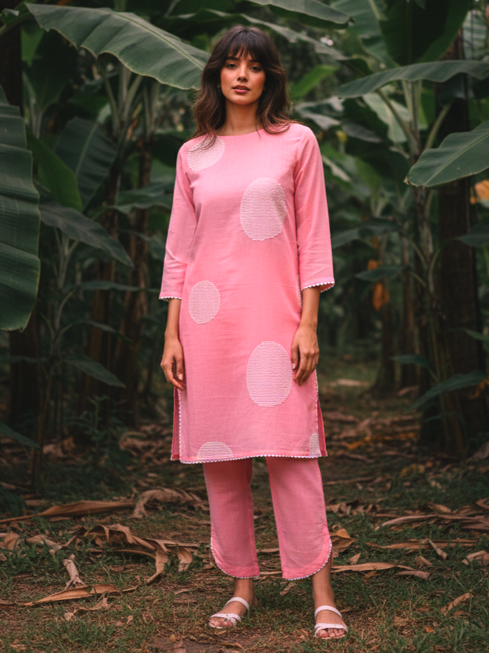 Alaya Select Pink Dot Detail Set