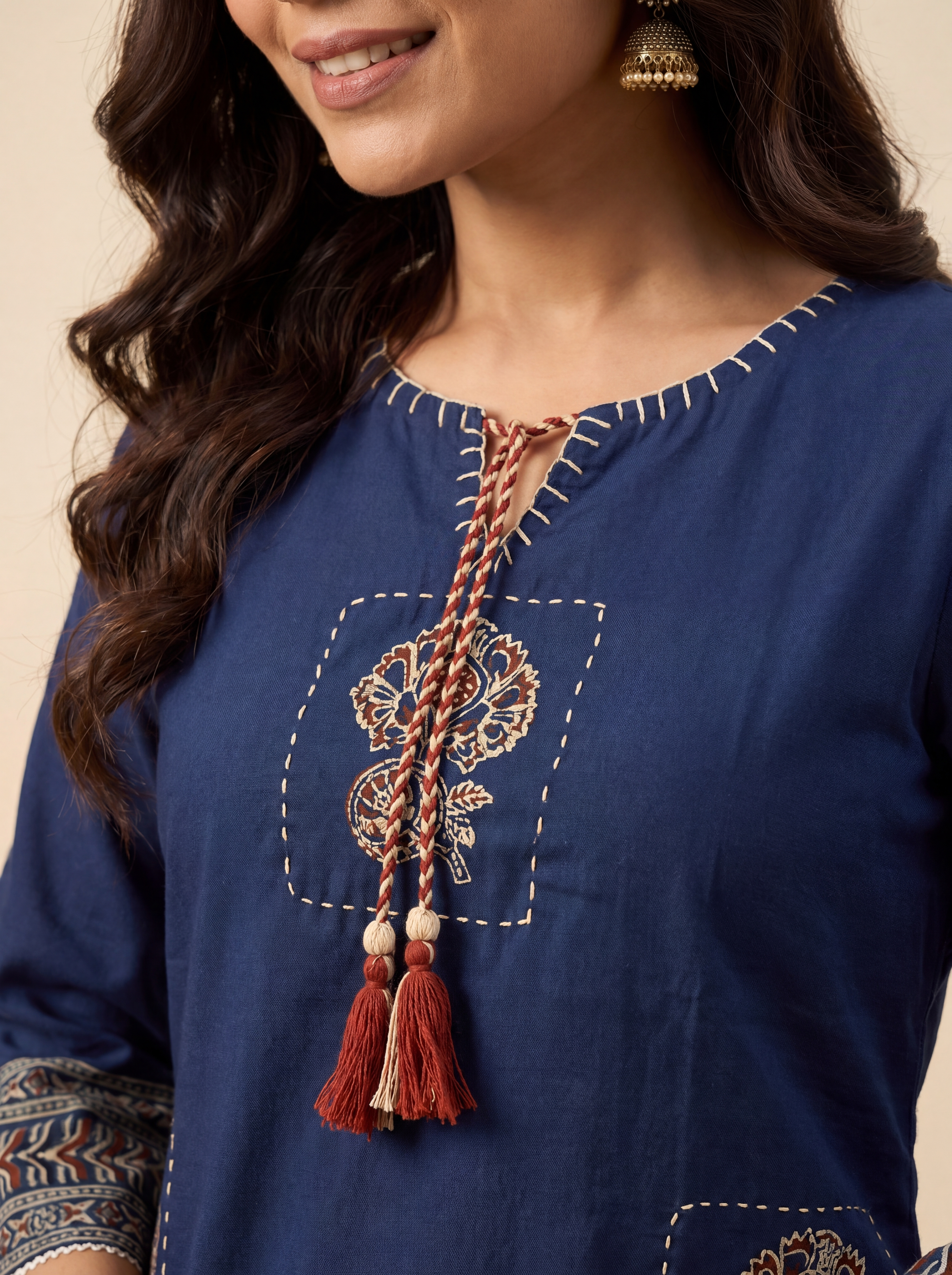 Alaya Select Indigo Ajrakh Kurta Set