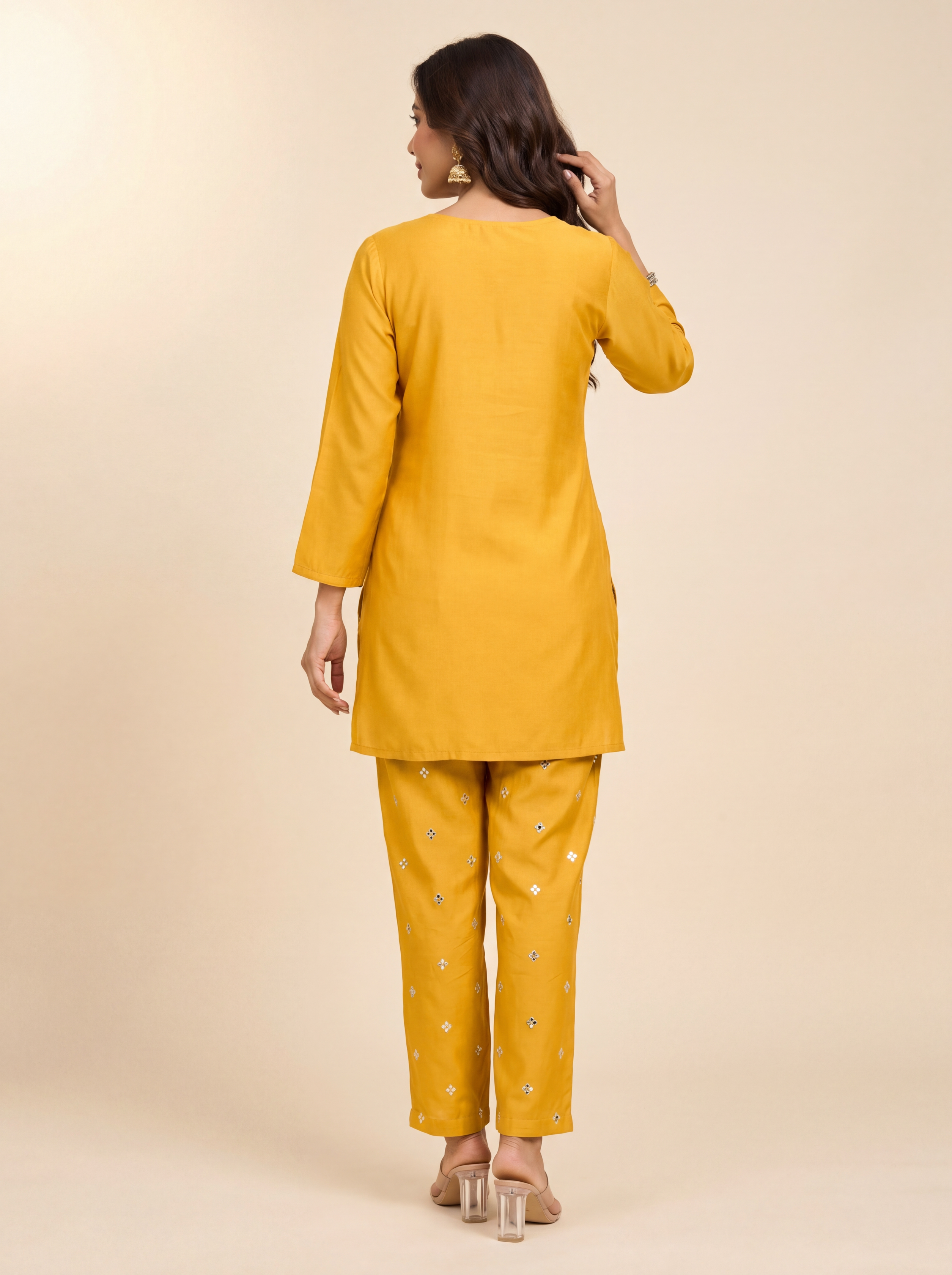 Alaya Select Yellow Zari Kurta Set