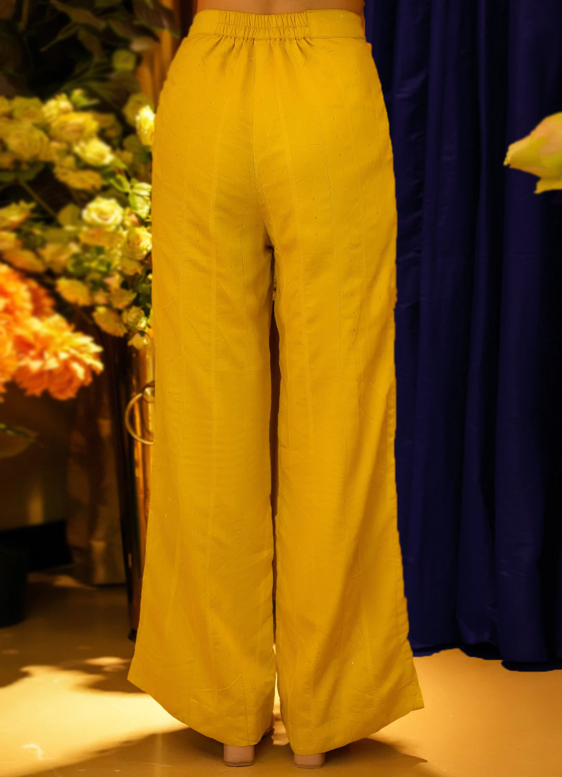 Reet Lime Chanderi Pants