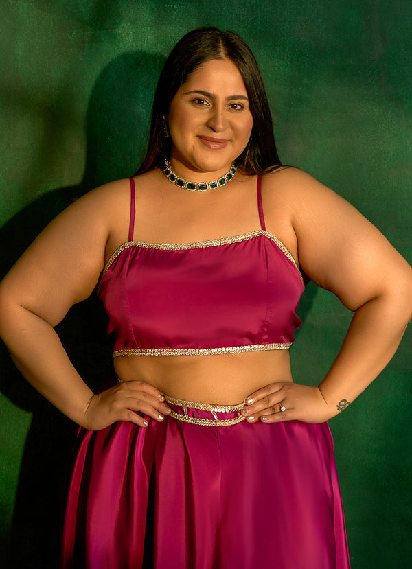 Aashna B Magenta Cami Blouse