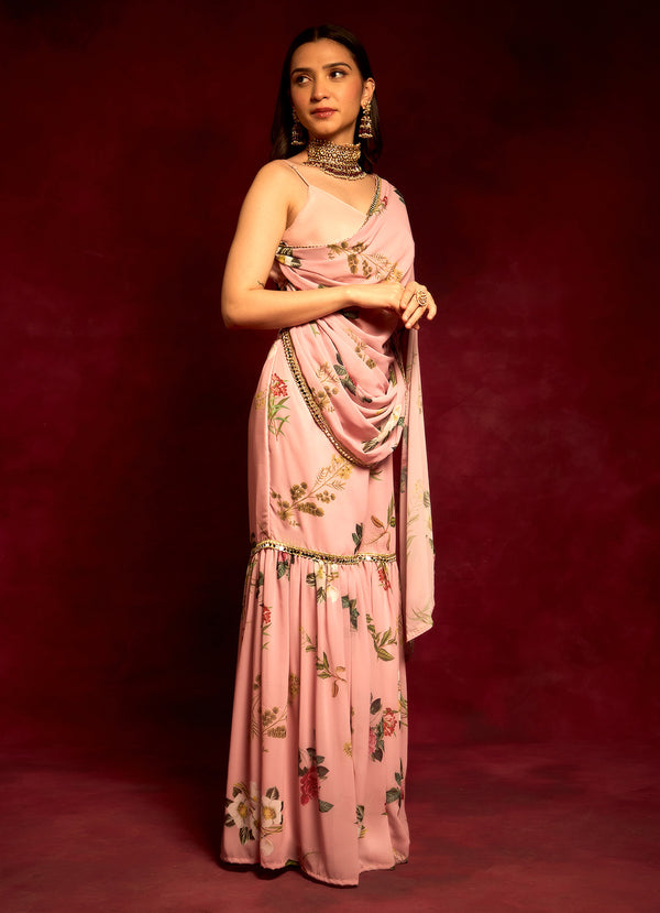 Rose Floral Drape Blouse
