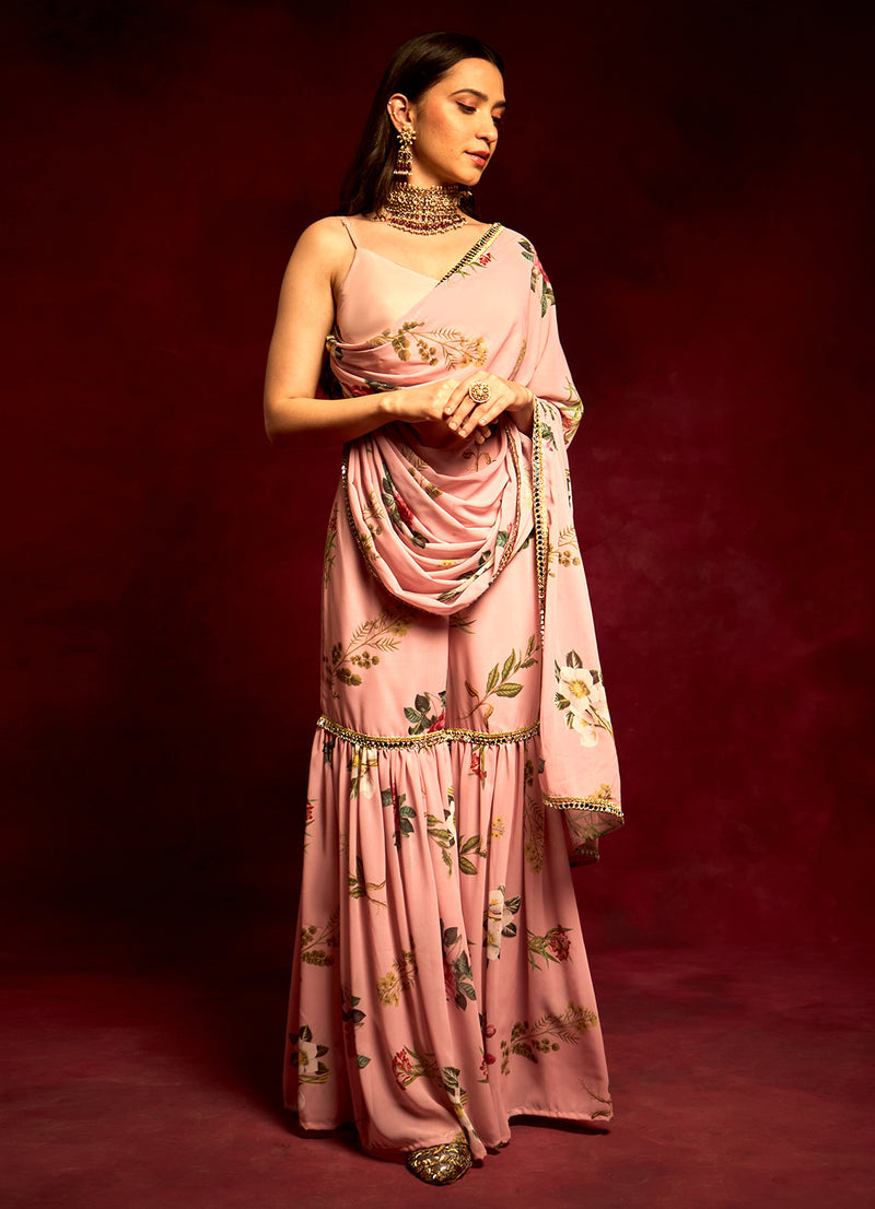Rose Floral Drape Blouse