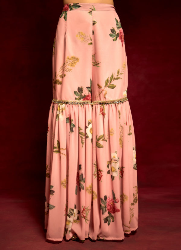 Rose Floral Gharara