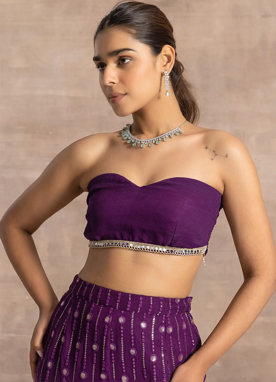 astoria Purple Tube Top