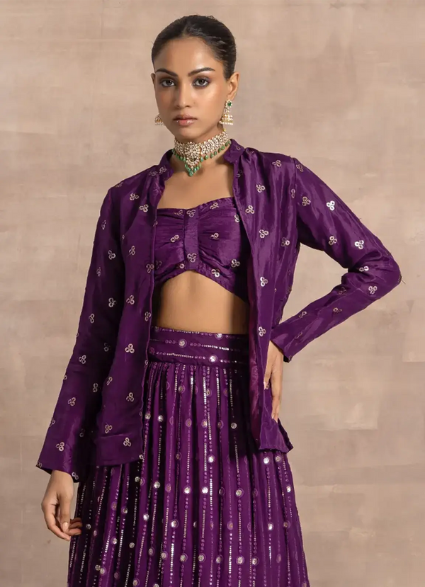 astoria Purple Sequenced Jacket