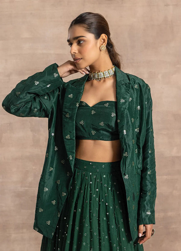 Astoria Emerald Sequenced Blazer