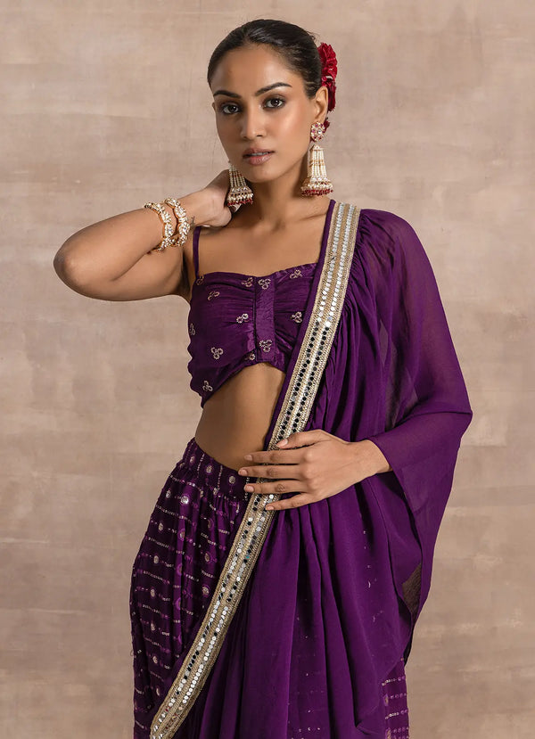 astoria Purple Sequenced Cami Blouse