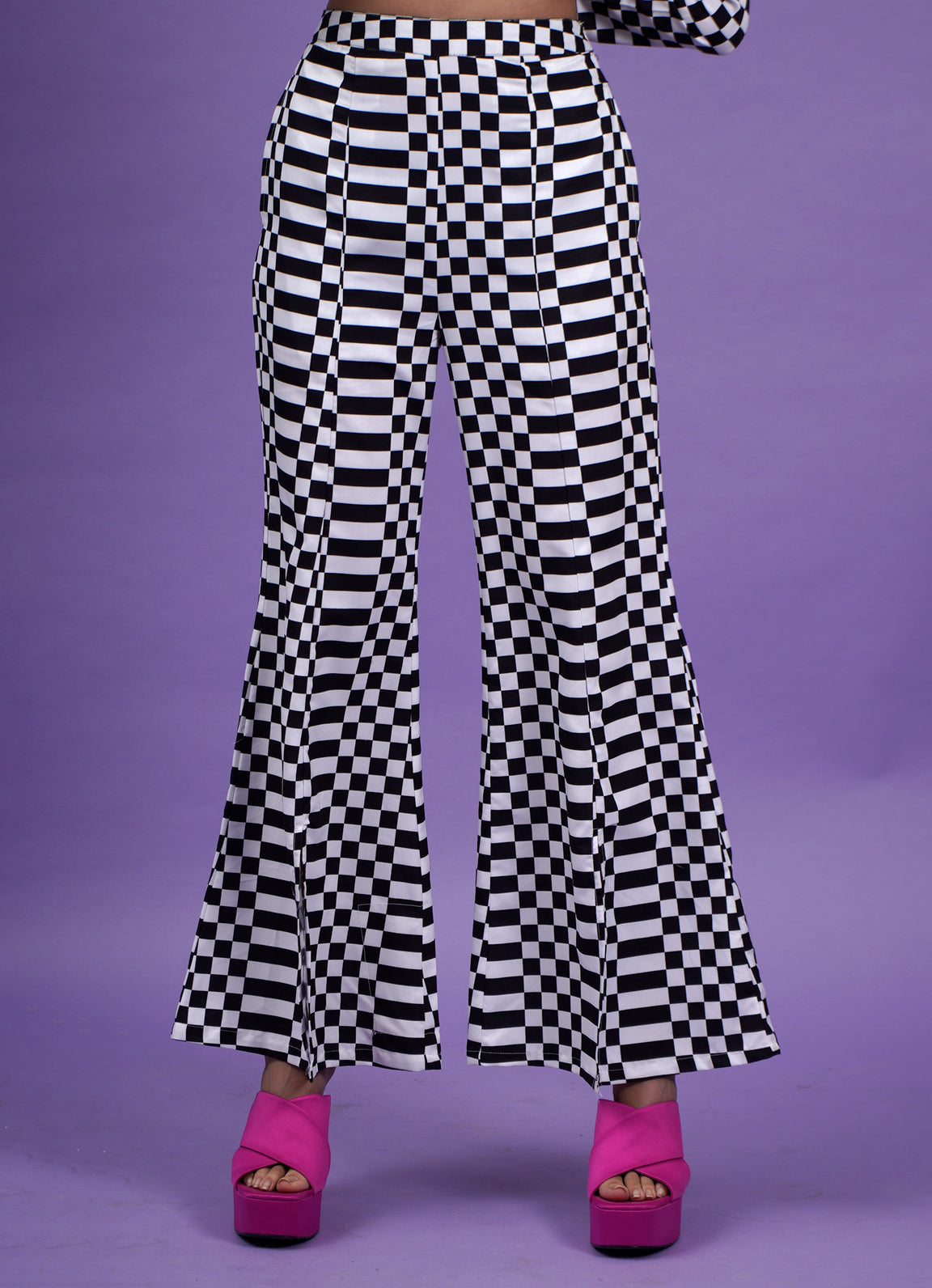 Y2K Monochrome Slit Pants - Alaya by Stage3