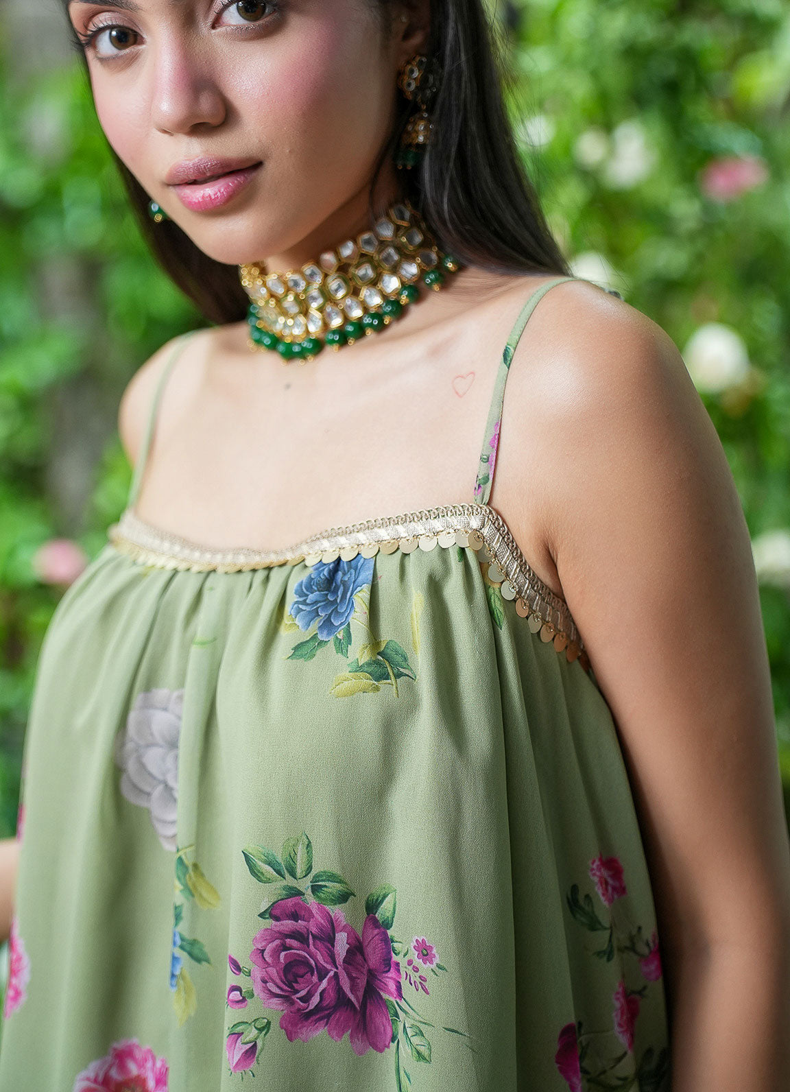 MM Jade Floral Pleated Top - Alaya by Stage3