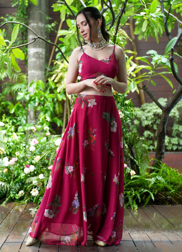 MM Cherry Floral Cami Blouse - Alaya by Stage3