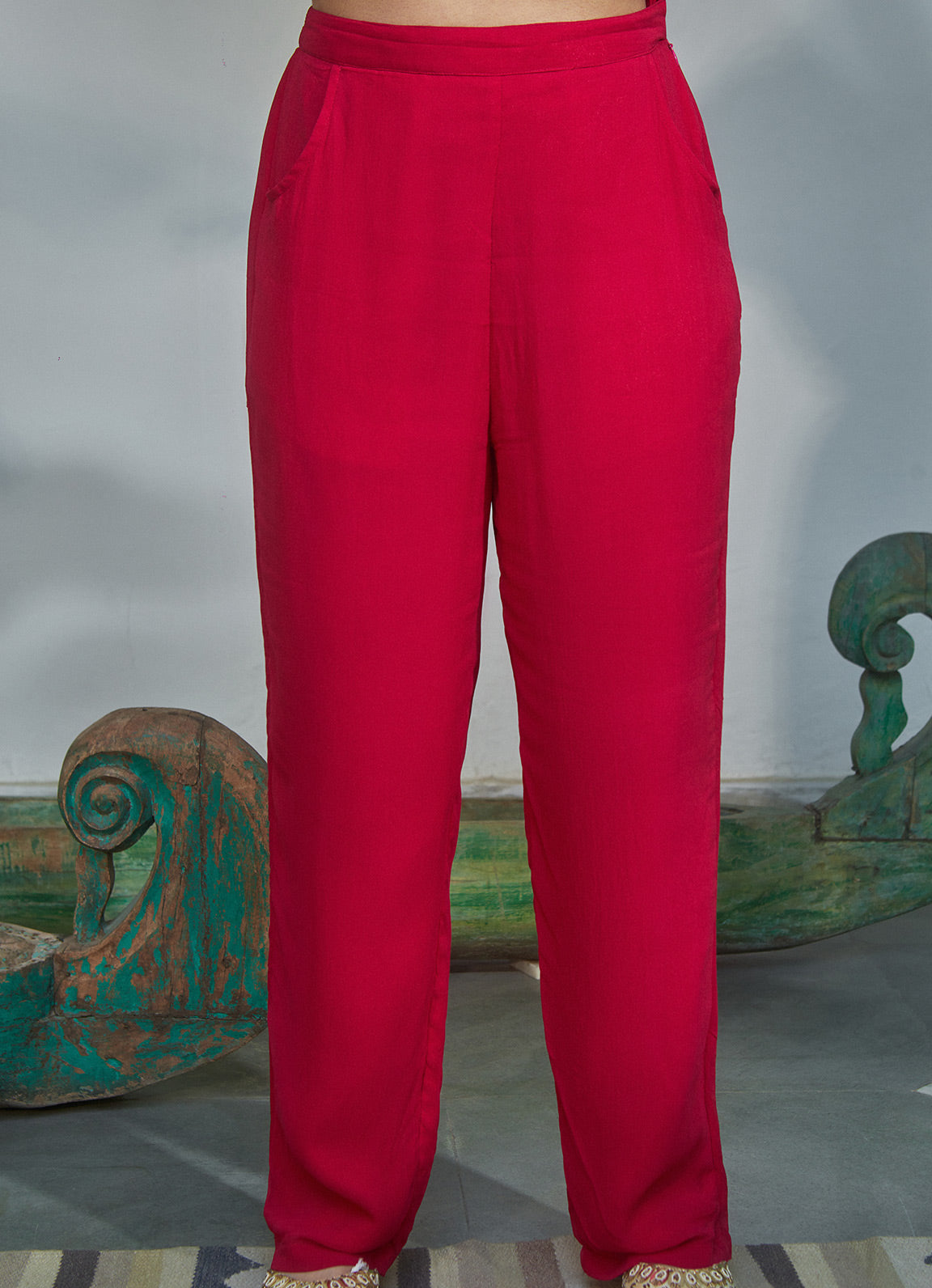 Cister Co Fuchsia Straight Pants