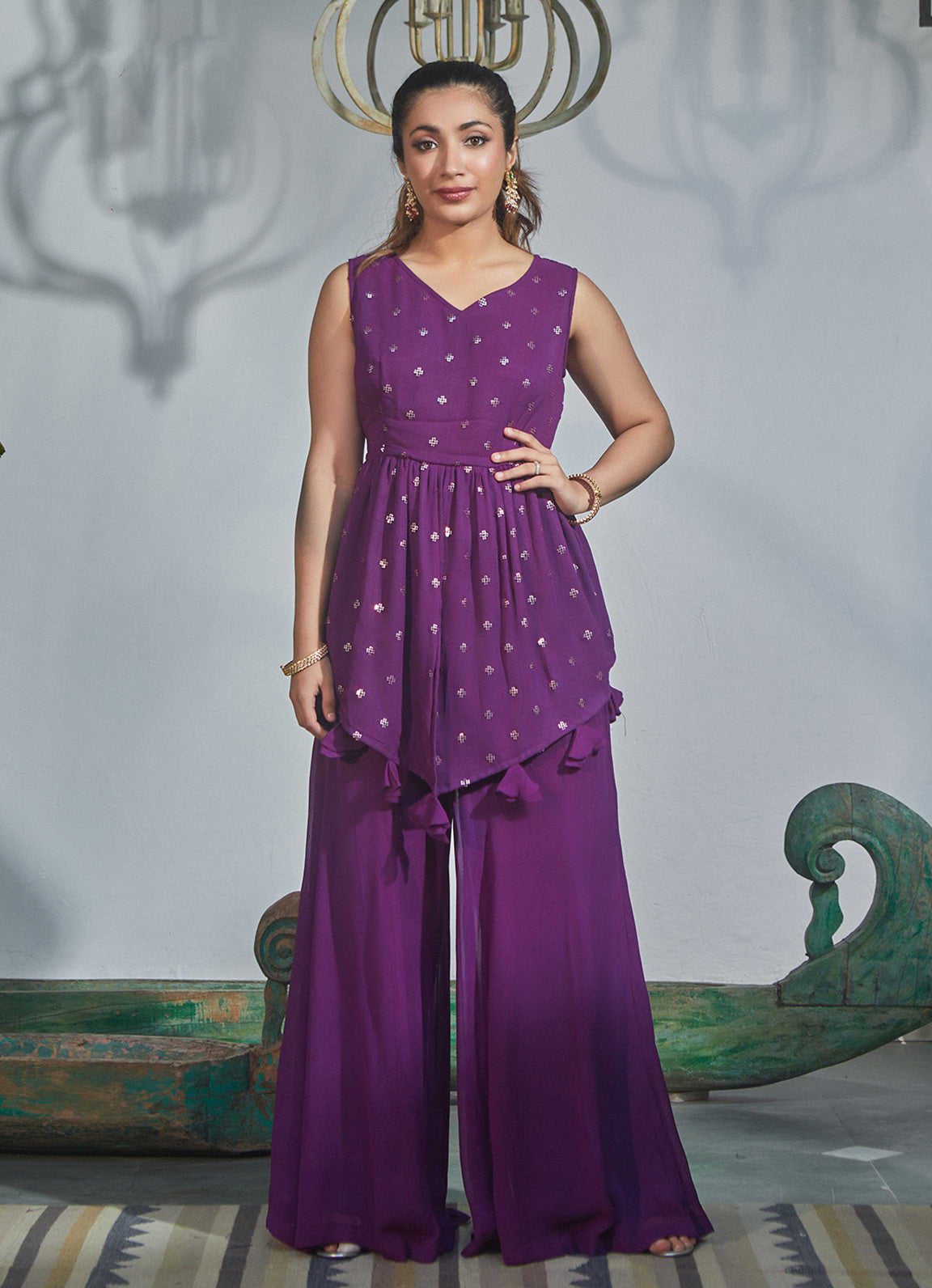 Cister Co Purple Sharara